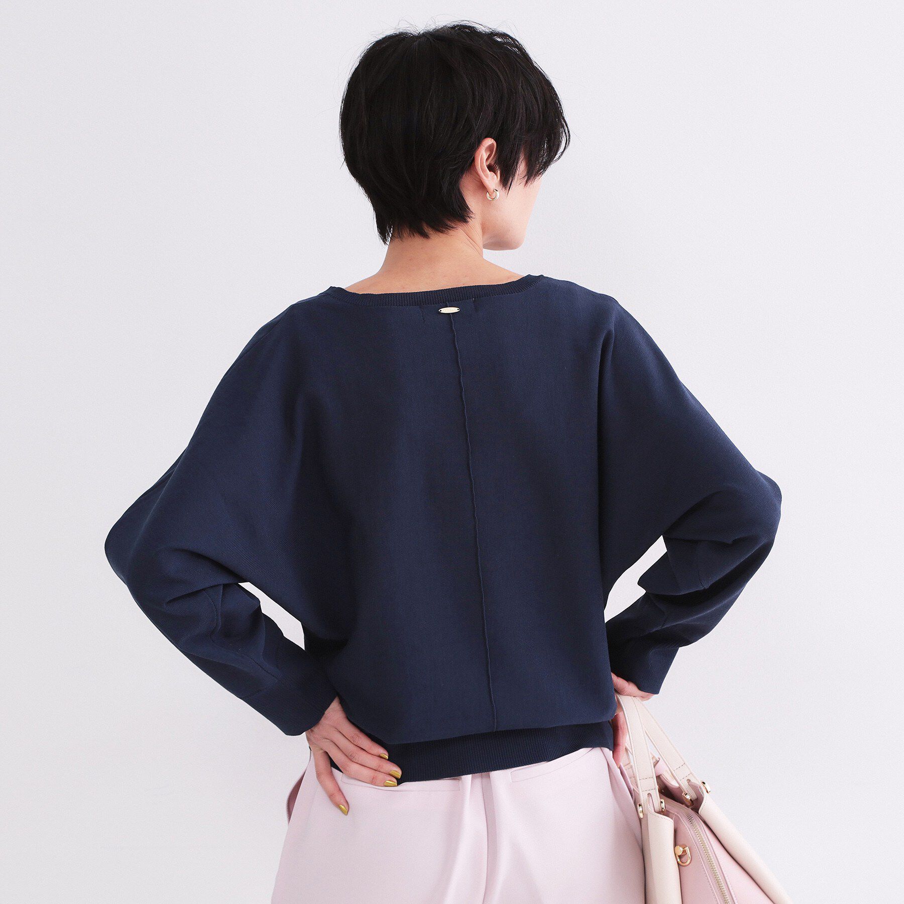 OPAQUE.CLIP「リラクシードルマンスリーブニット【洗濯機OK/抗ピル】」|ニット・セーター|