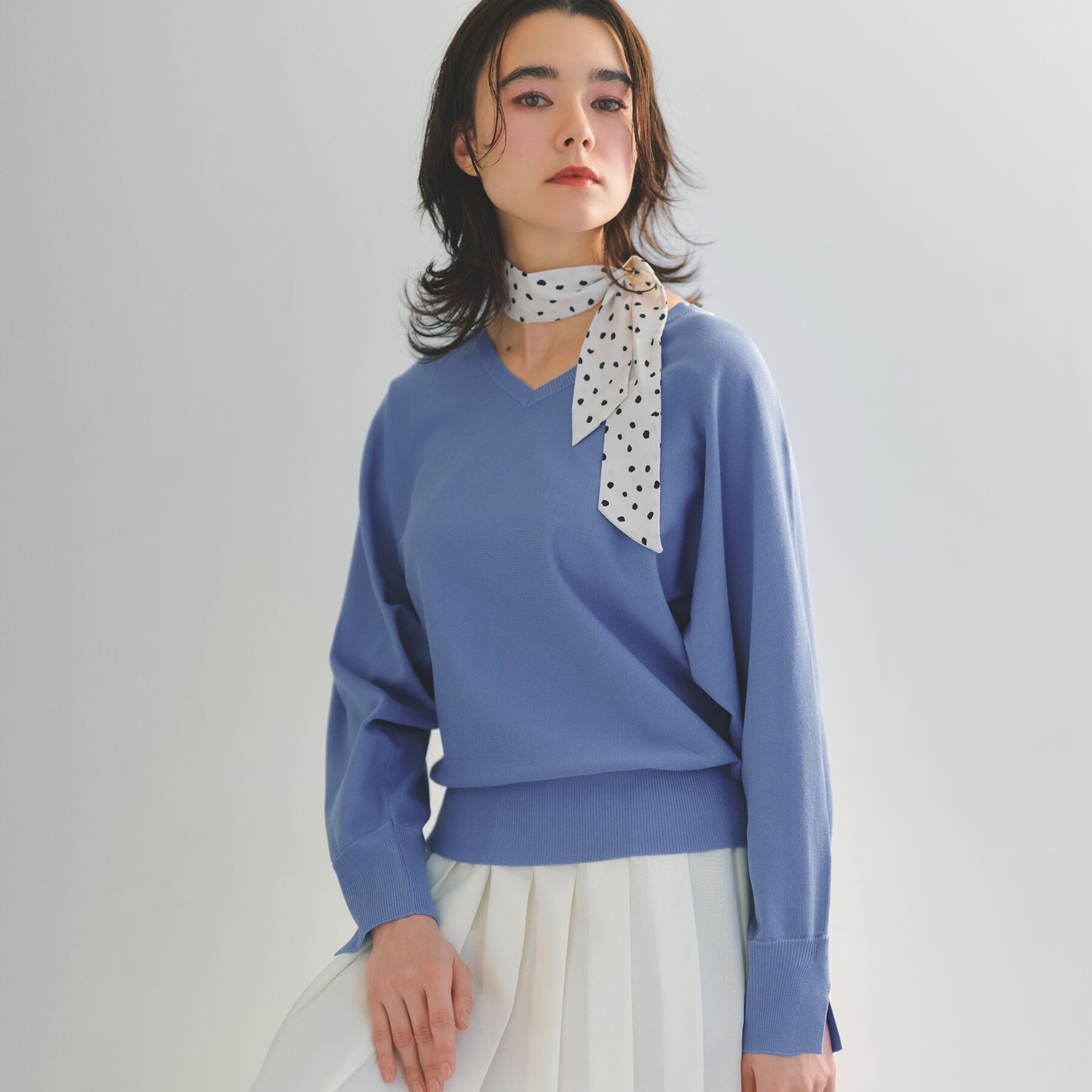 OPAQUE.CLIP「リラクシードルマンスリーブニット【洗濯機OK/抗ピル】」|ニット・セーター|