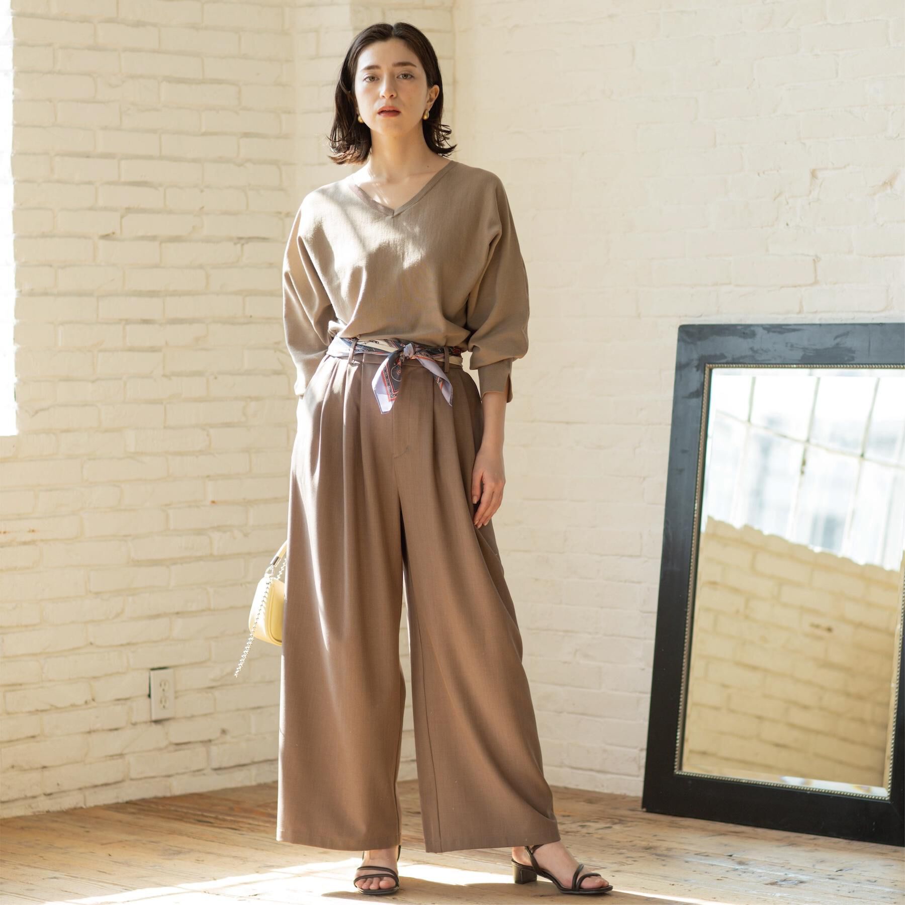 OPAQUE.CLIP「リラクシードルマンスリーブニット【洗濯機OK/抗ピル】」|ニット・セーター|