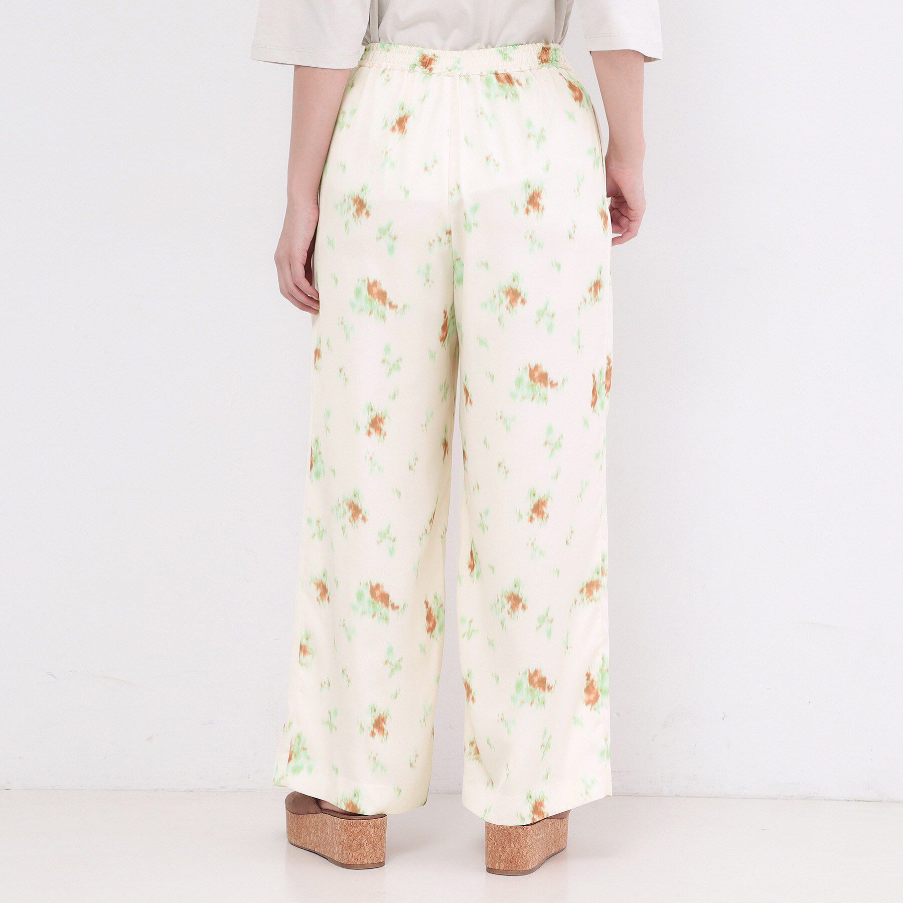 OPAQUE.CLIP「ぼかしフラワープリントワイドパンツ【洗濯機OK】」|その他|