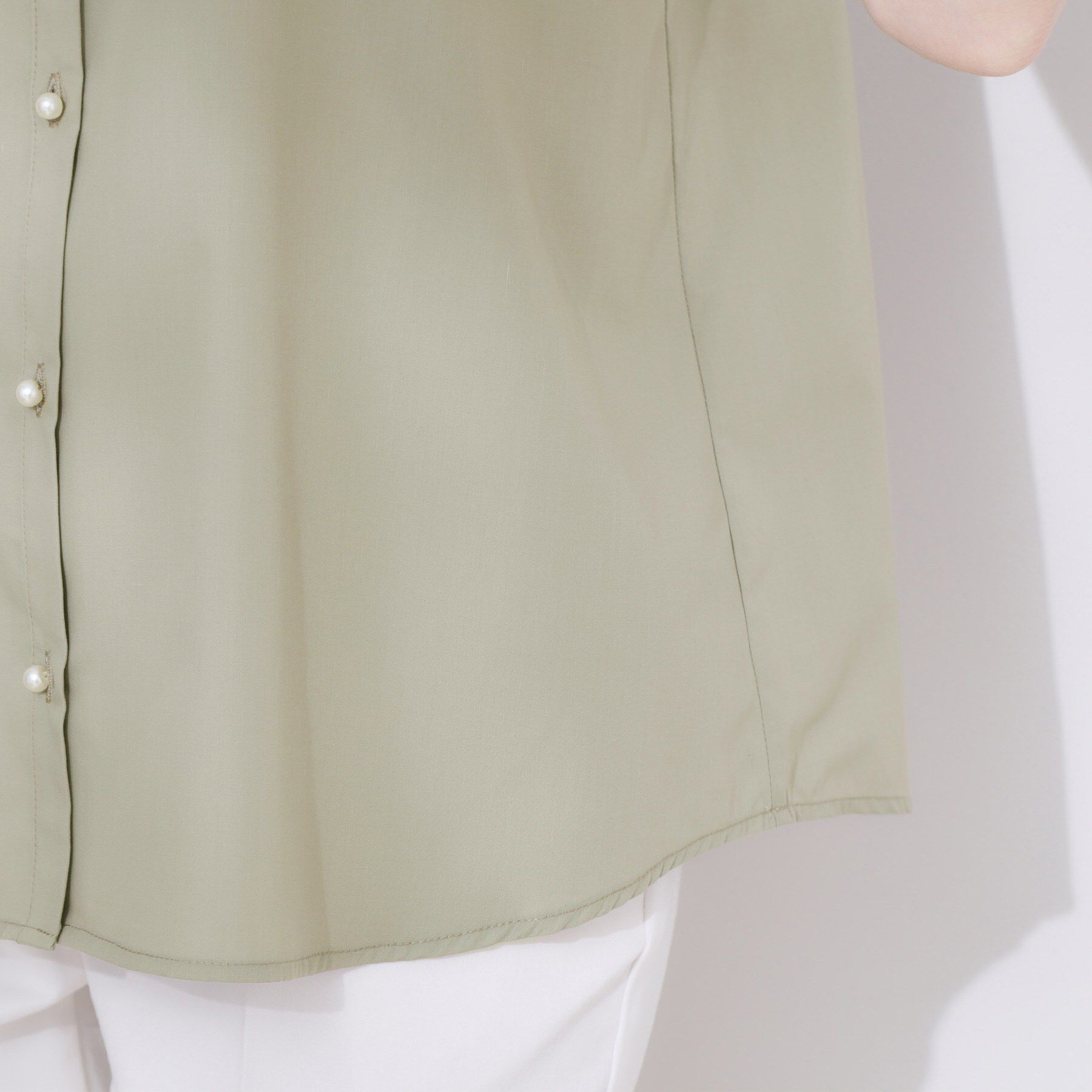 Couture broach「【大人フェミニン・華奢見え・通勤】フロントフリルシャツ」|シャツ・ブラウス|