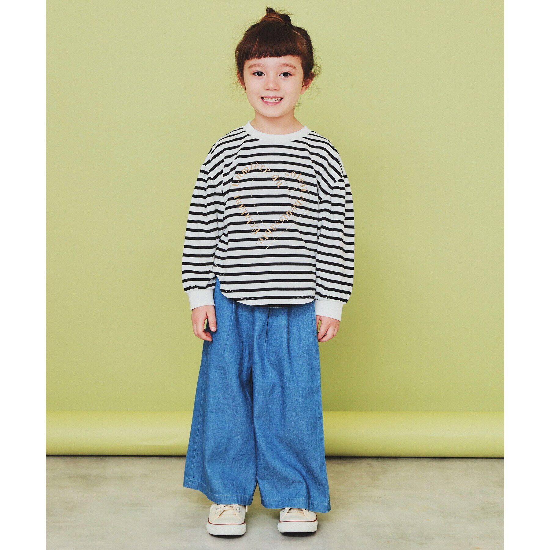 THE SHOP TK「【110-150】ハートロゴパフ袖プルオーバー/洗濯機OK」|Tシャツ・カットソー|