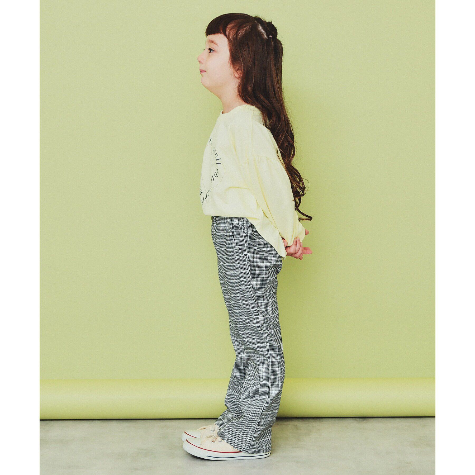 THE SHOP TK「【110-150】ハートロゴパフ袖プルオーバー/洗濯機OK」|Tシャツ・カットソー|