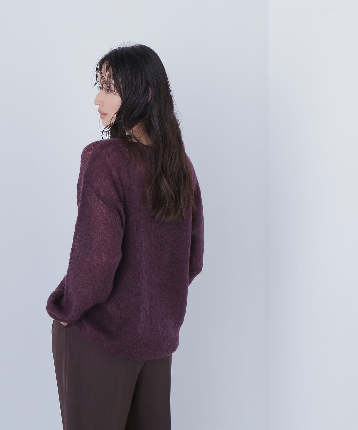  「モヘヤブレンドニット　　　　　　　」|ニット・セーター|