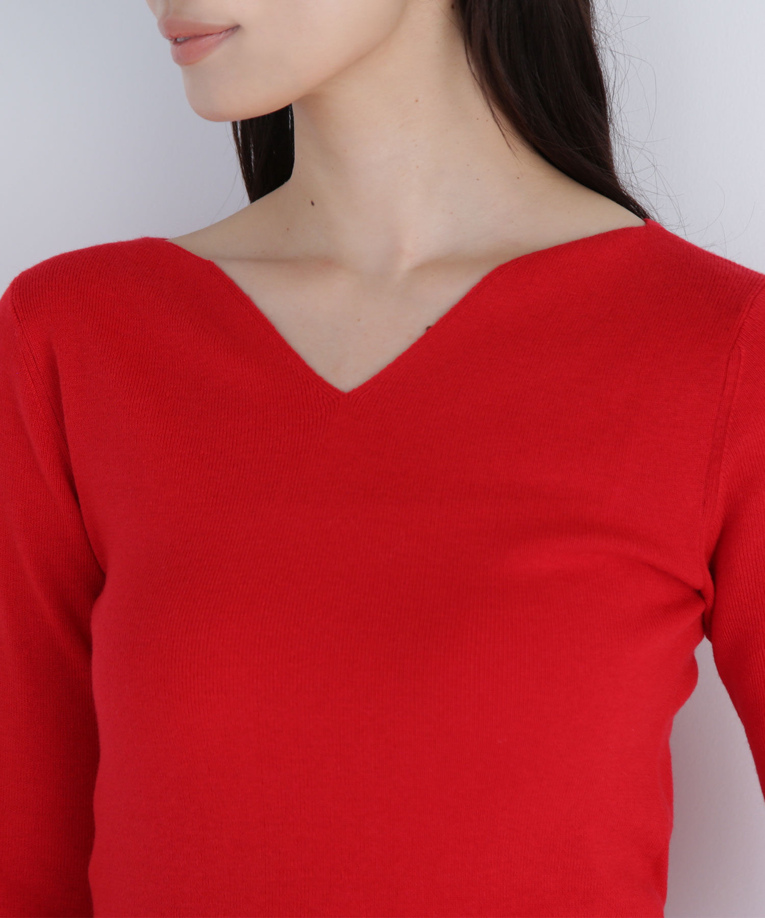  「ニュアンスネックフレアスリーブニット」|ニット・セーター|