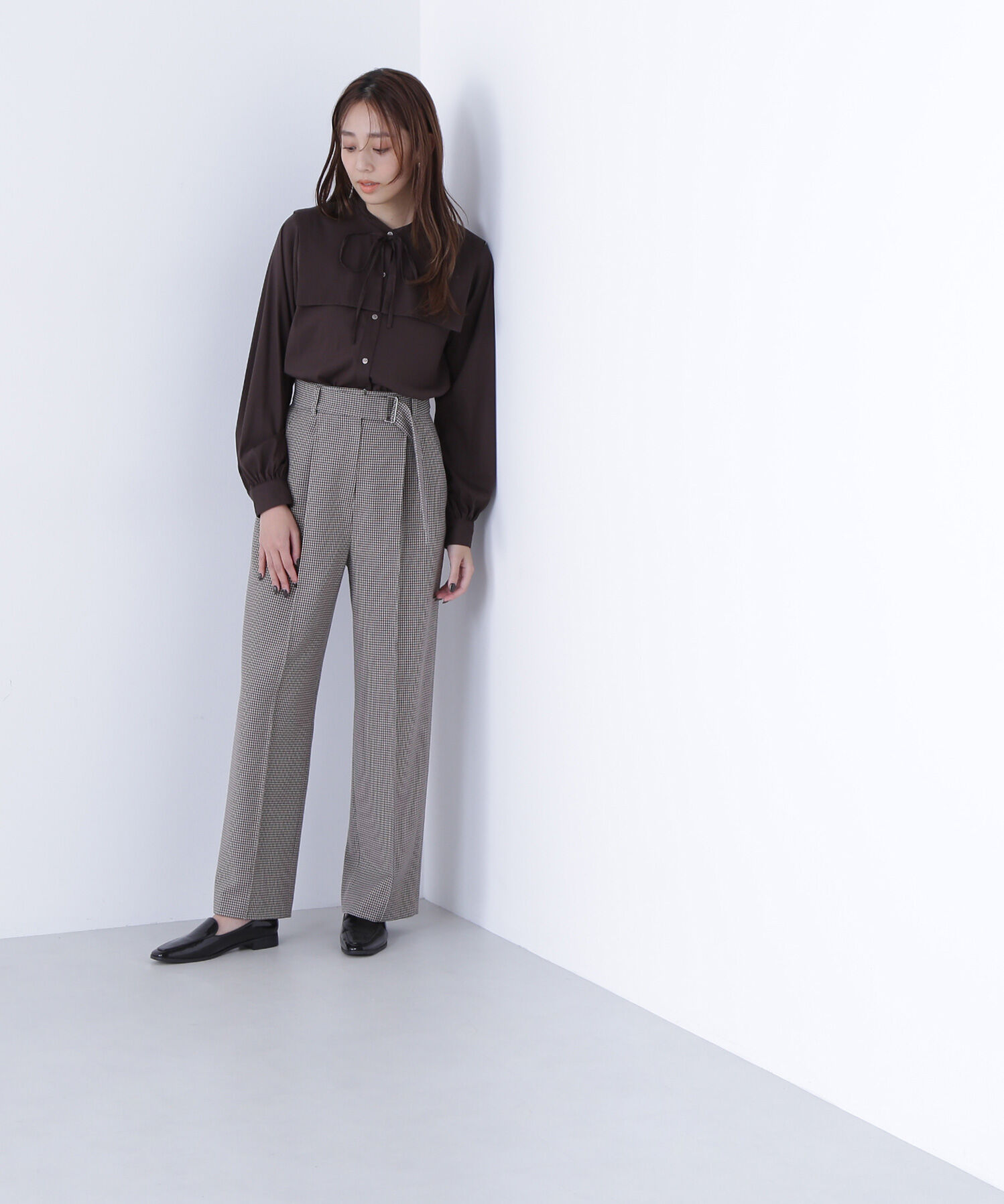  「スクエアカラーブラウス」|シャツ・ブラウス|