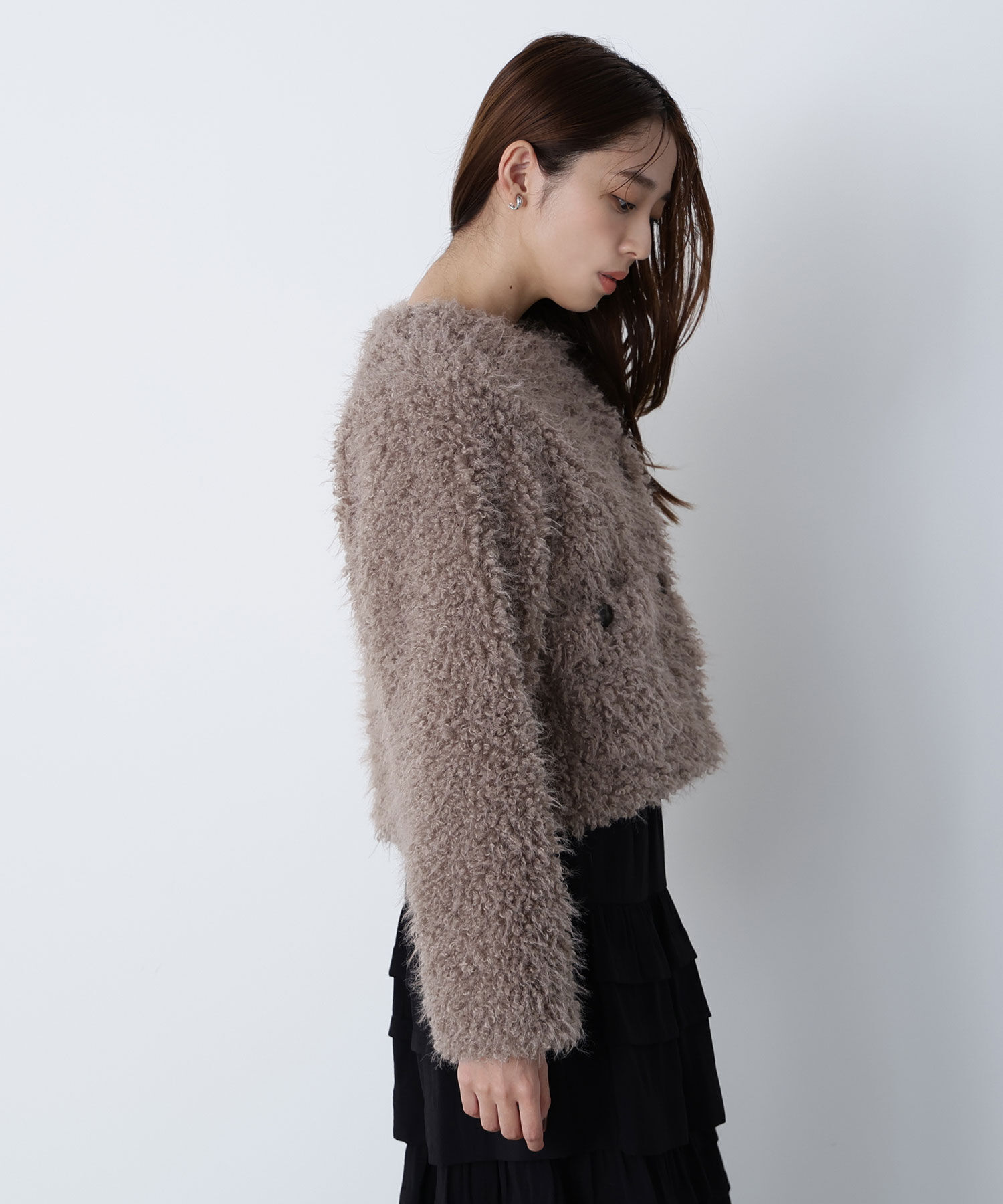  「カーリーフェイクファージャケット」|ブルゾン・スタジャン|