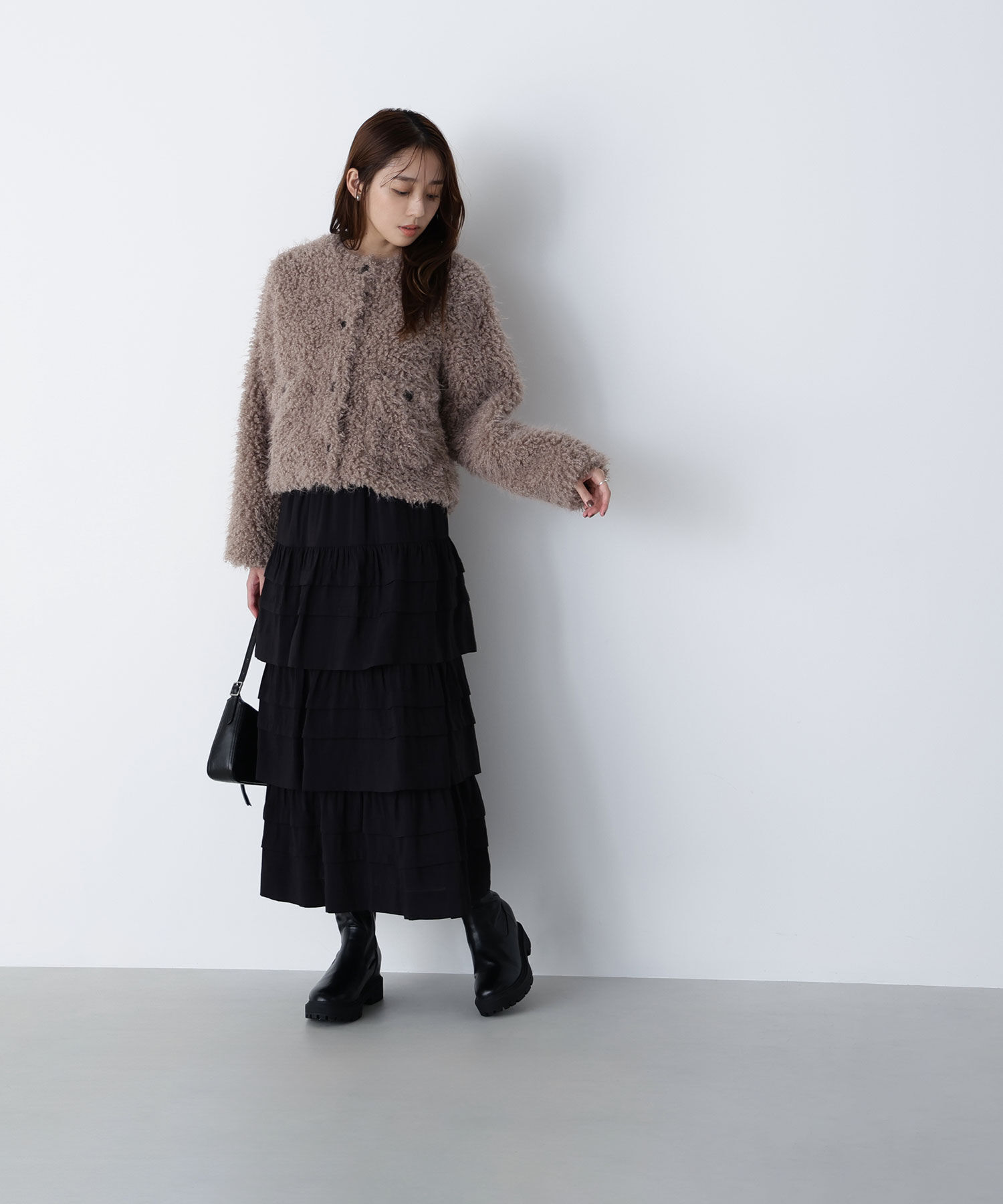  「カーリーフェイクファージャケット」|ブルゾン・スタジャン|