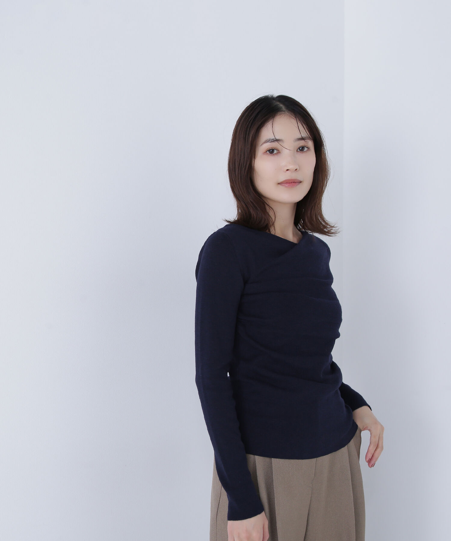  「ドレープコンパクトニット」|ニット・セーター|