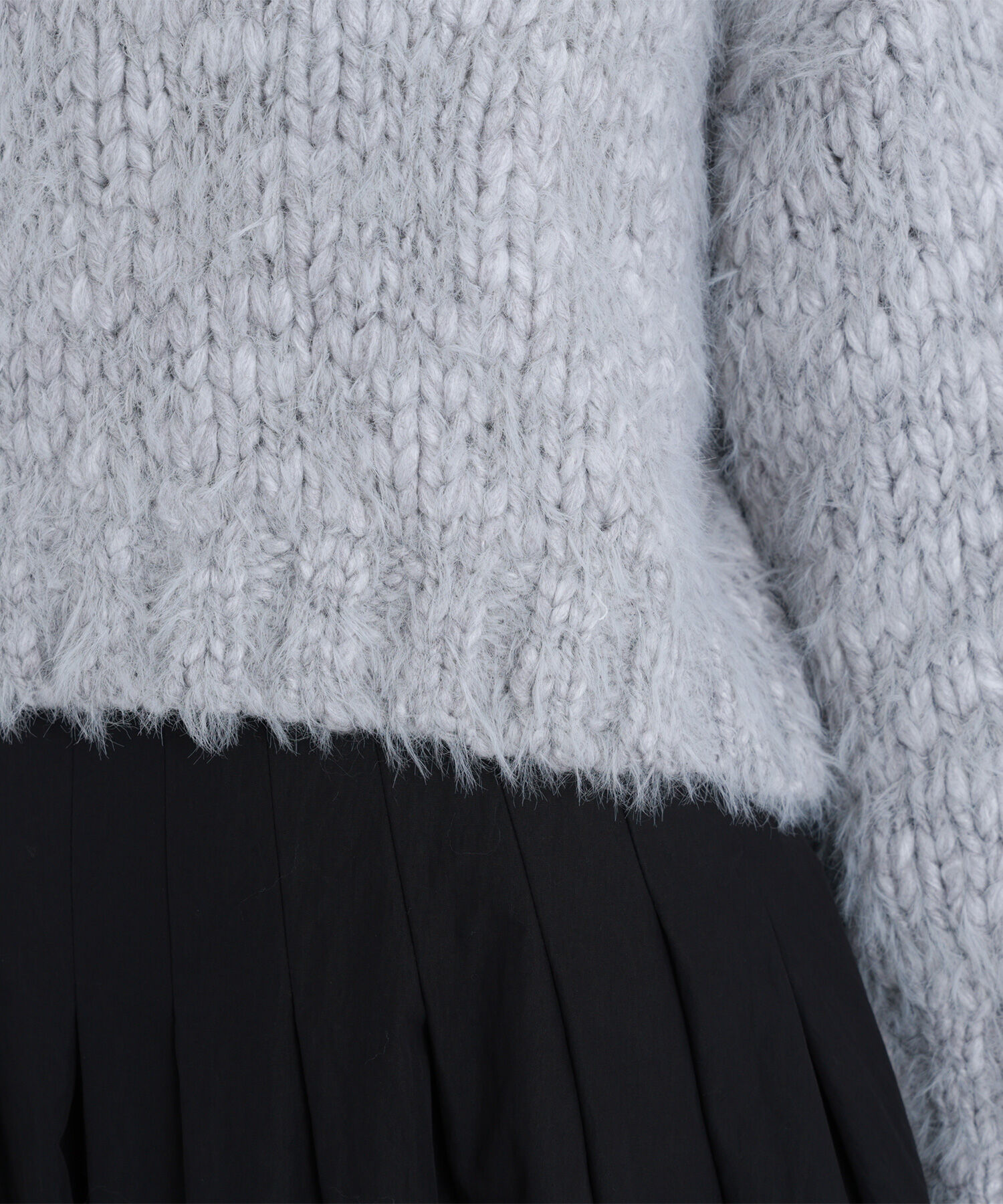  「2wayネックスラブヤーンニット」|ニット・セーター|