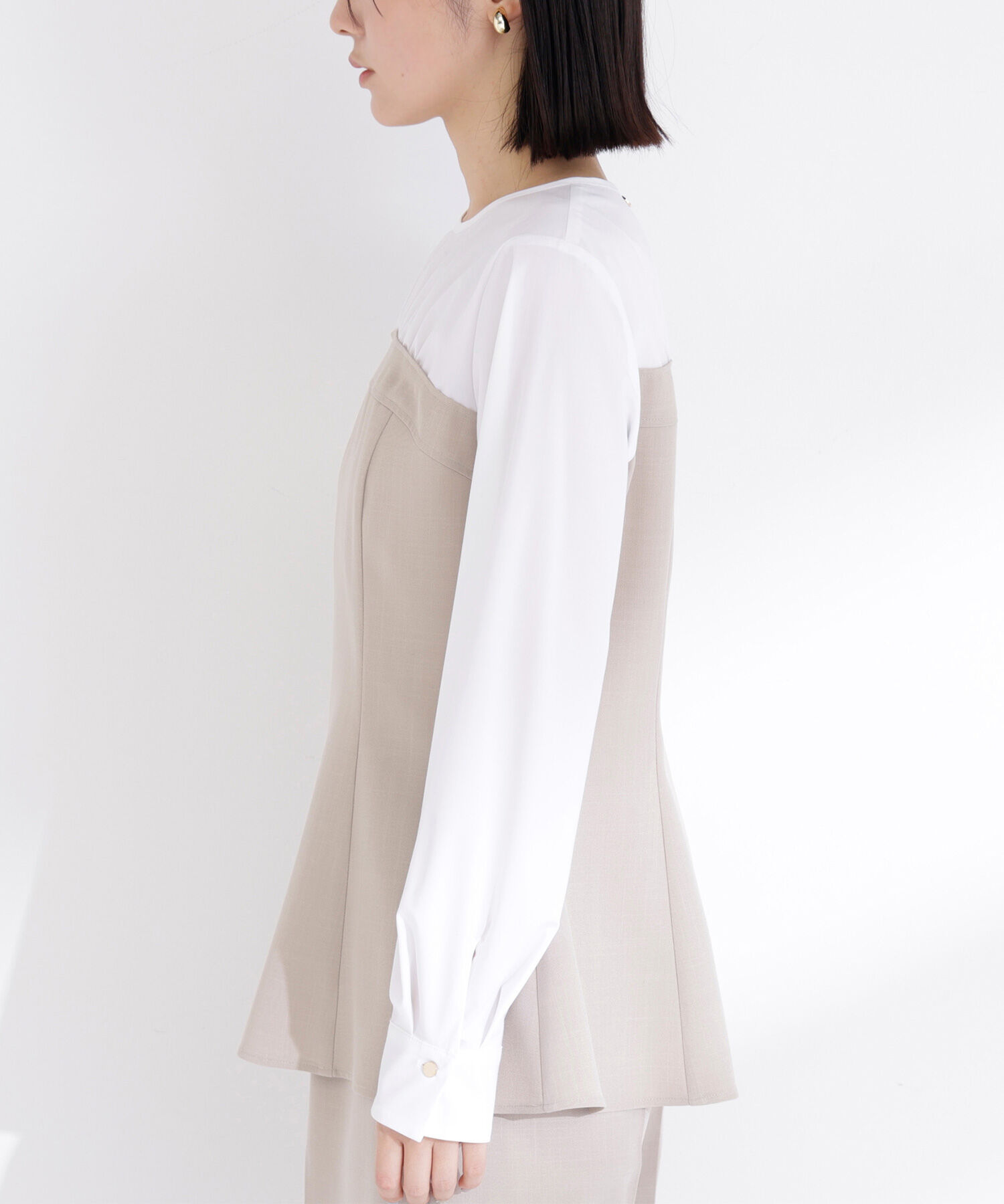  「ビスチェドッキングブラウス　ブラウス」|シャツ・ブラウス|