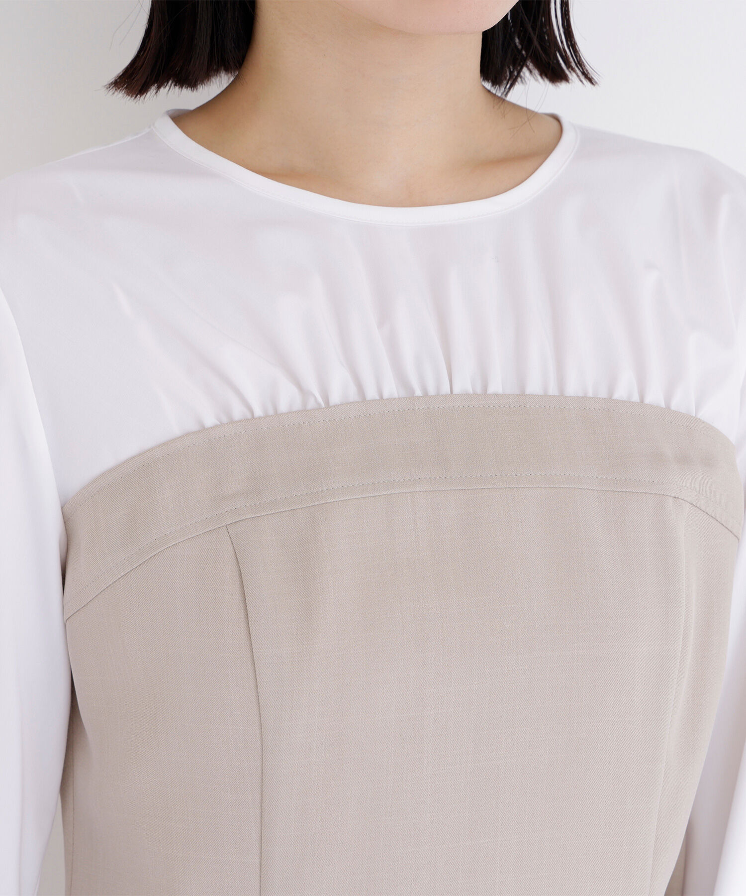  「ビスチェドッキングブラウス　ブラウス」|シャツ・ブラウス|