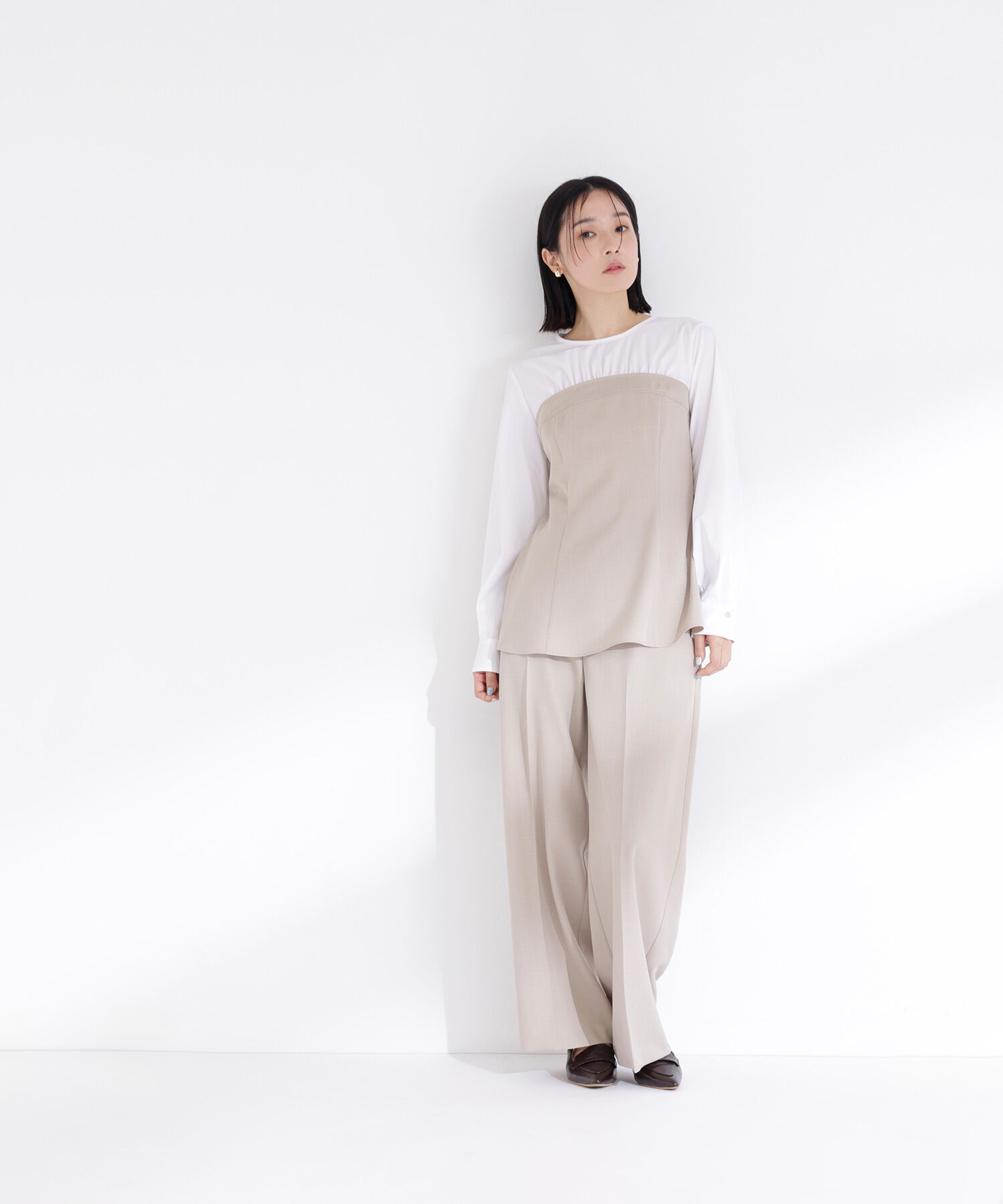  「ビスチェドッキングブラウス　ブラウス」|シャツ・ブラウス|