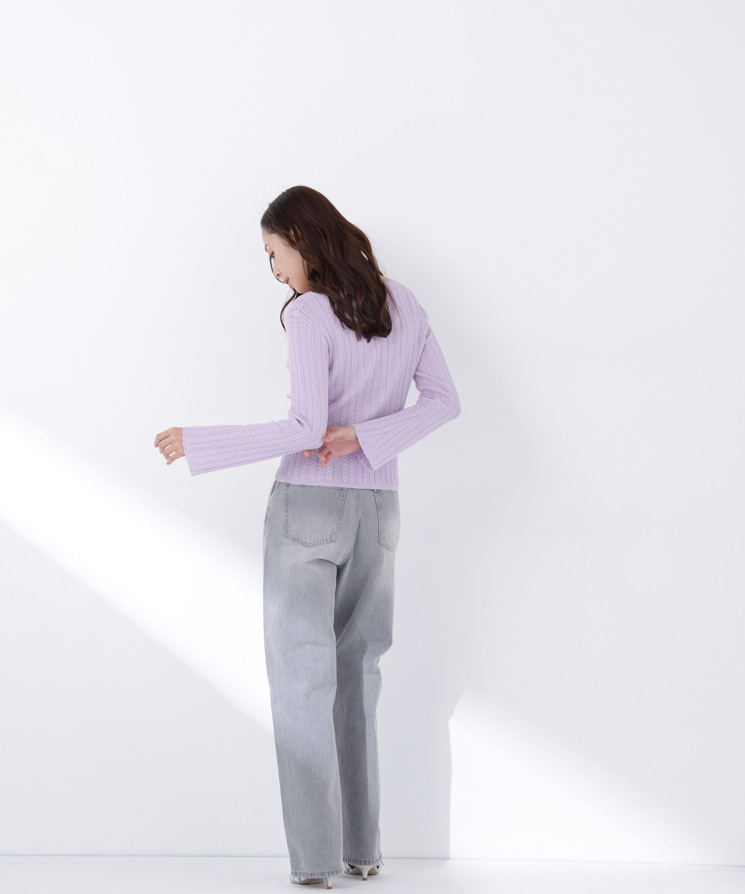  「柄編みスカラップニット」|ニット・セーター|