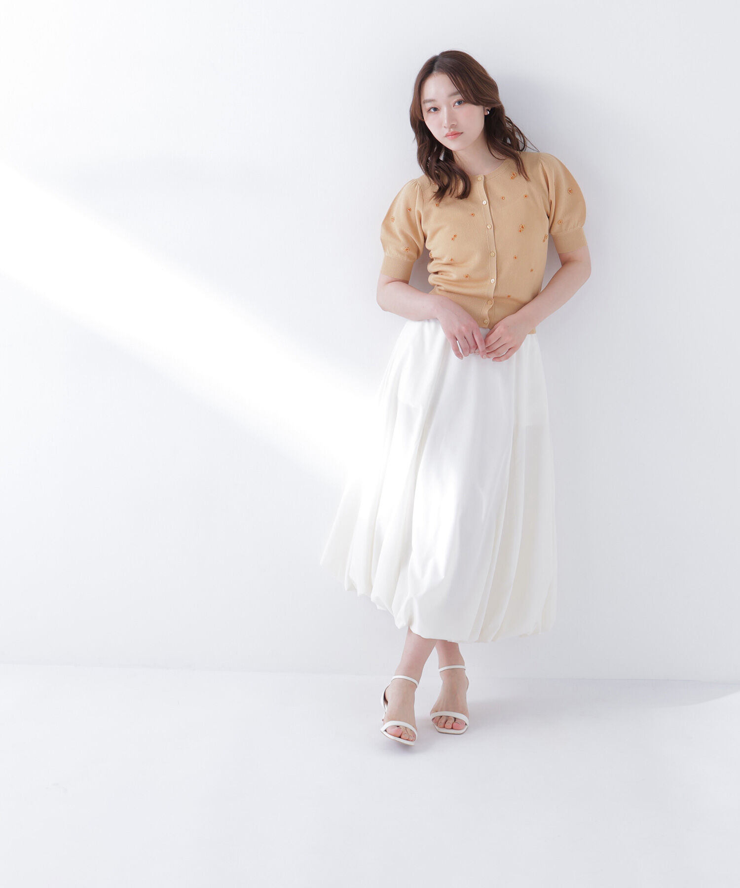  「マチバルーンスカート」|スカート|オフホワイト1