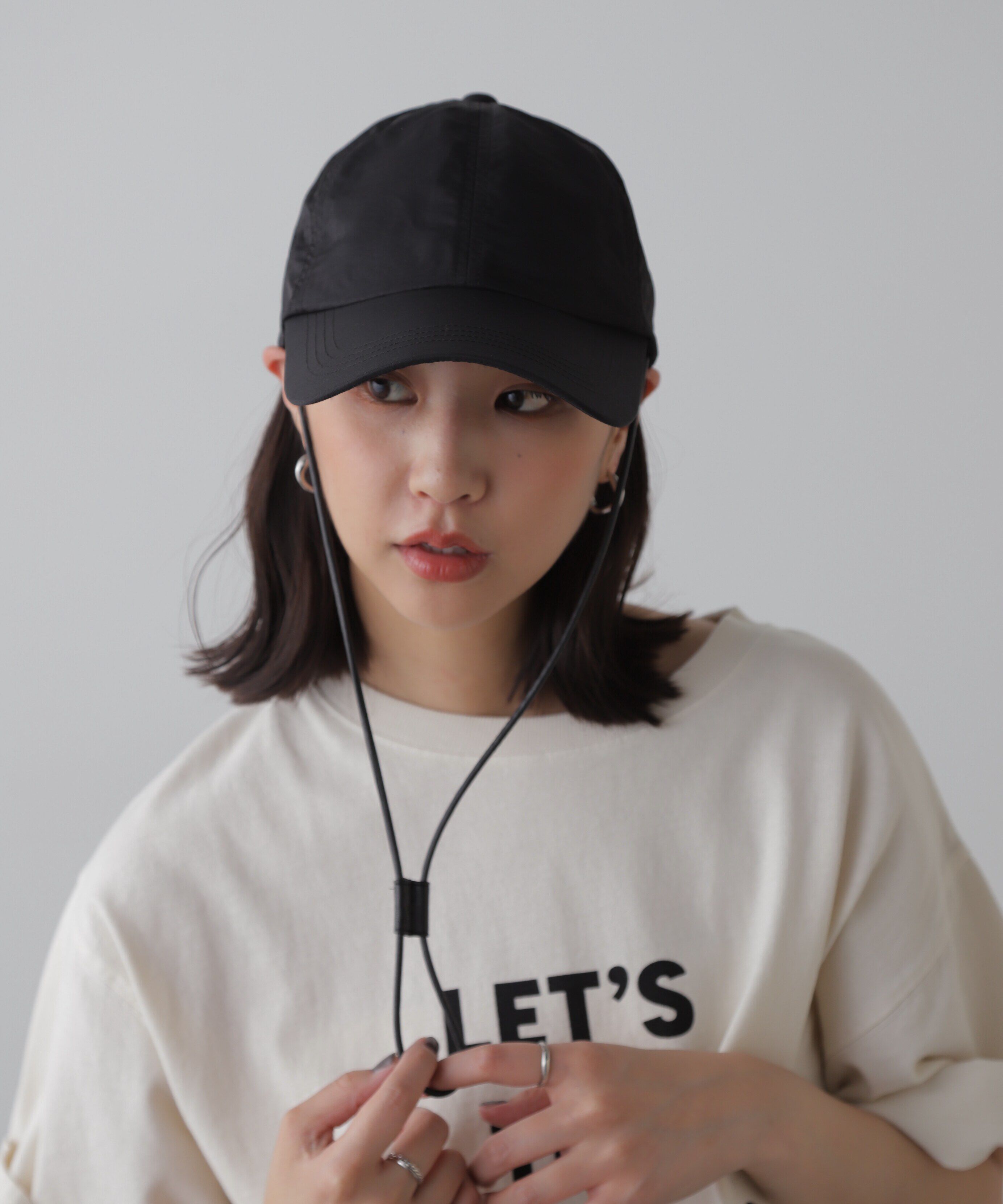  「紐付きキャップ」|ソックス|