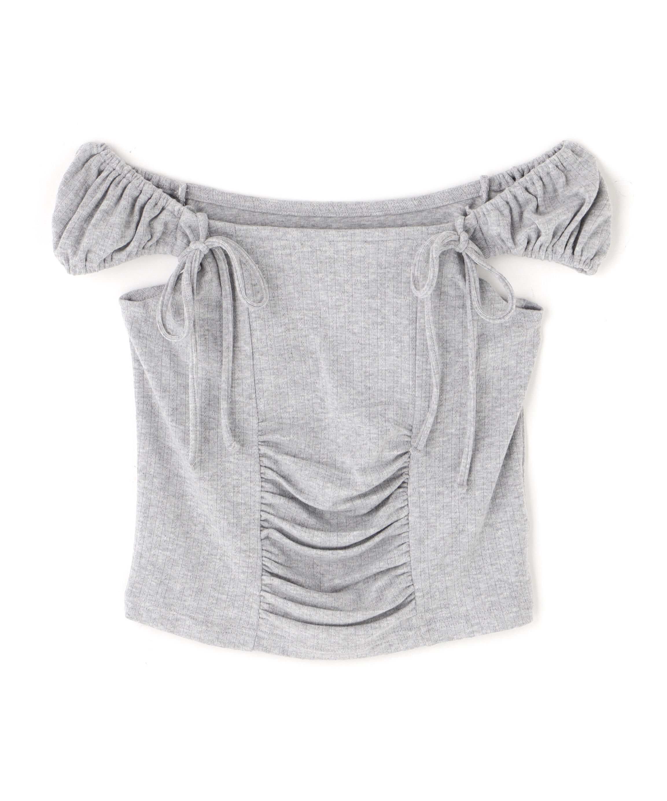  「オフショルリボンカットソー」|Tシャツ・カットソー|