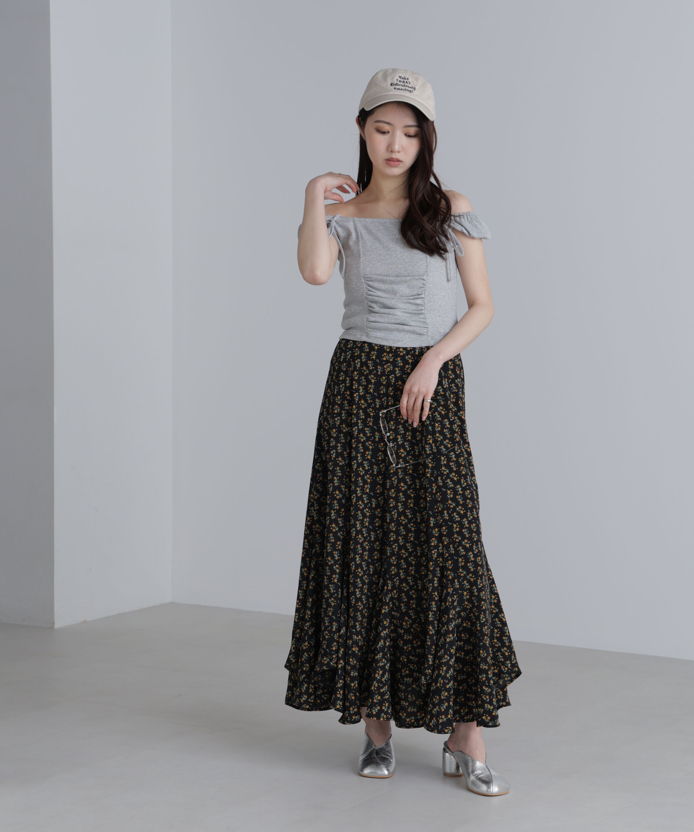  「オフショルリボンカットソー」|Tシャツ・カットソー|