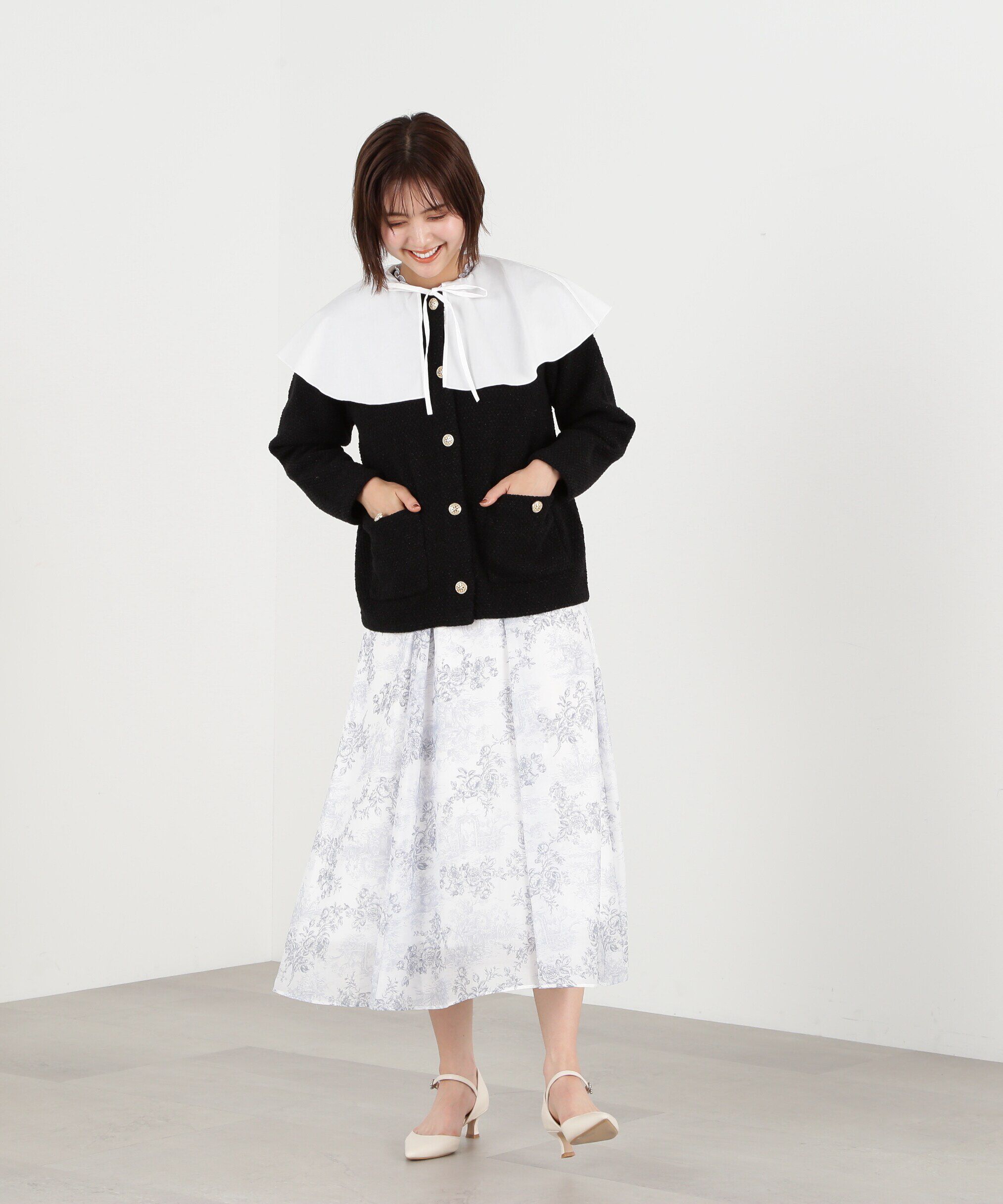  「エリツキツイードニットカーディガン」|ニット・セーター|