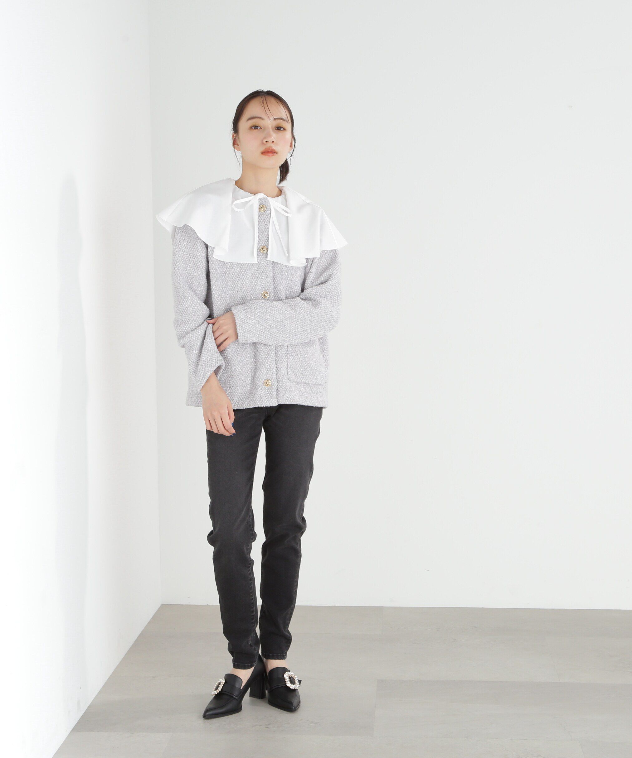  「エリツキツイードニットカーディガン」|ニット・セーター|