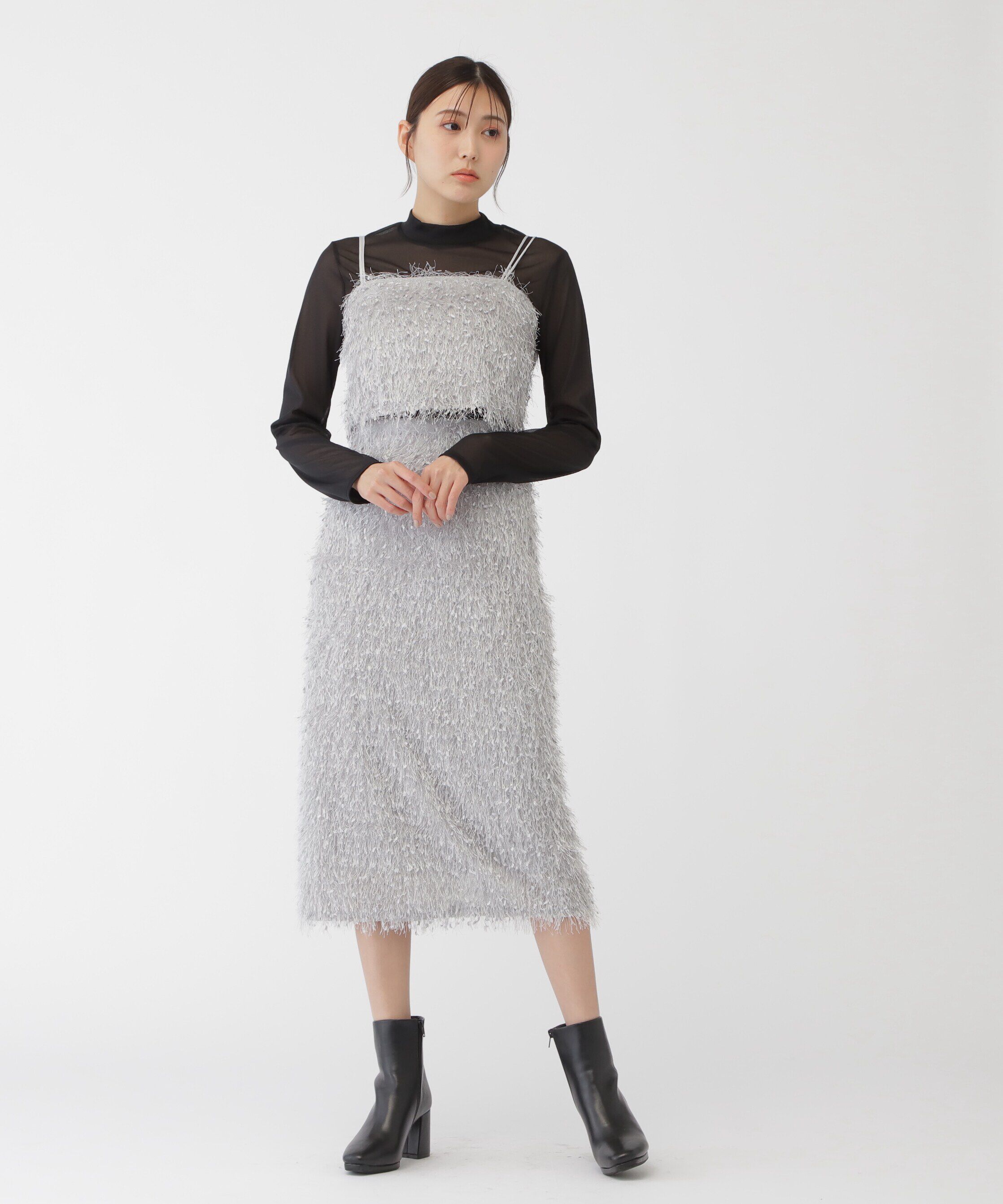  「ストレッチファンシーヤーンタイトスカート」|スカート|