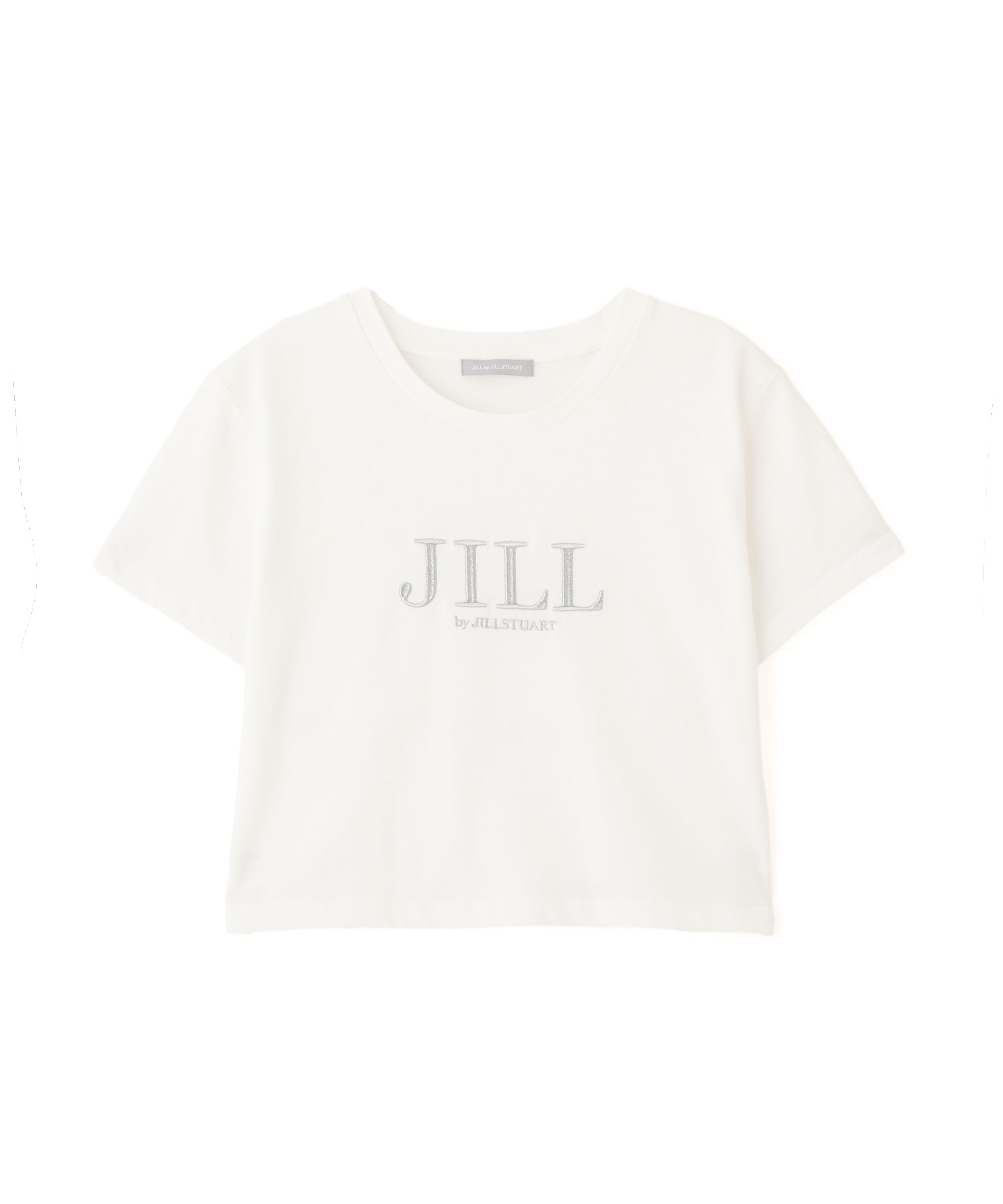  「ショート丈刺繍ロゴTシャツオーガニックコットン」|Tシャツ・カットソー|