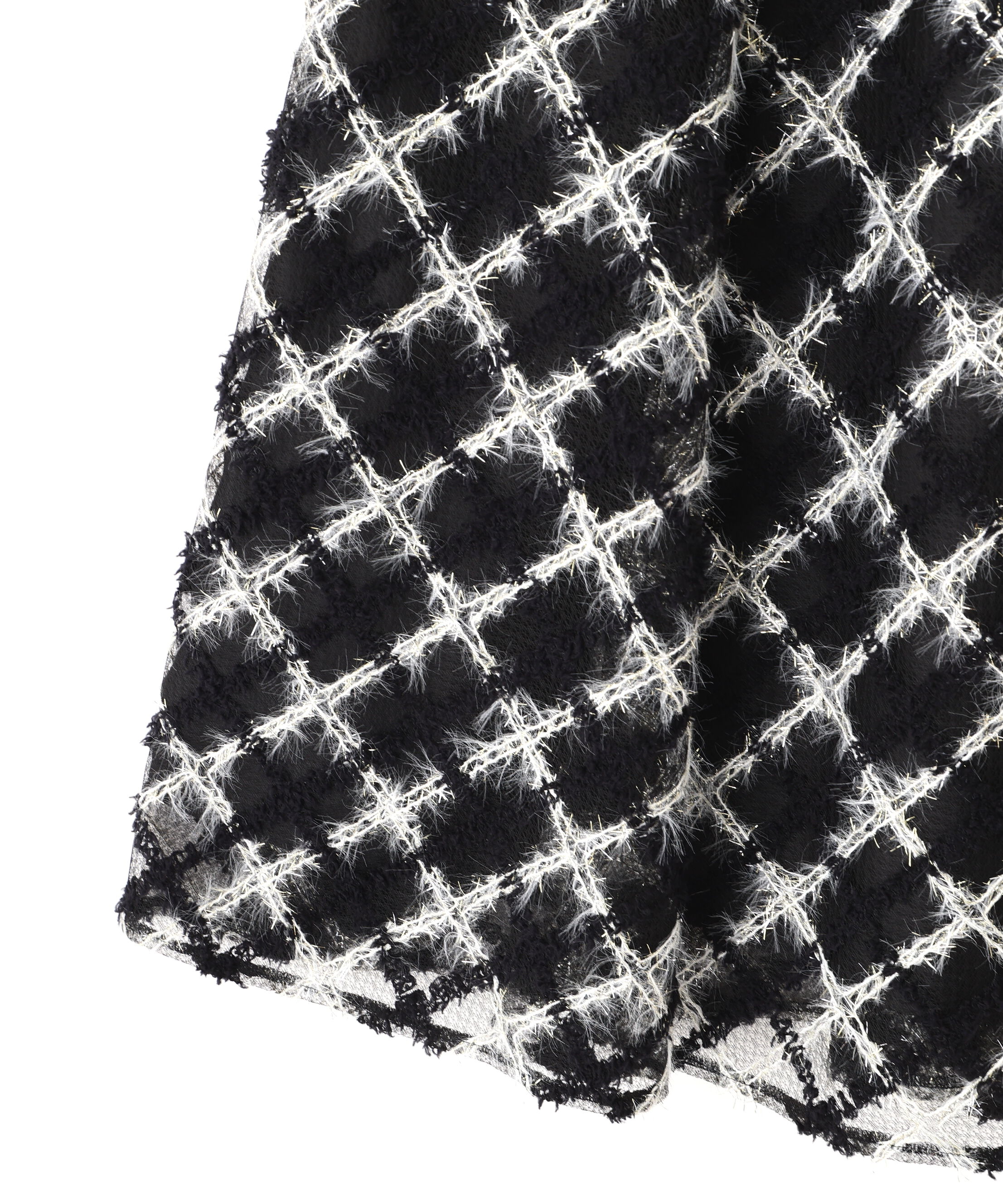  「エンブロイダリーシアーチェック」|スカート|