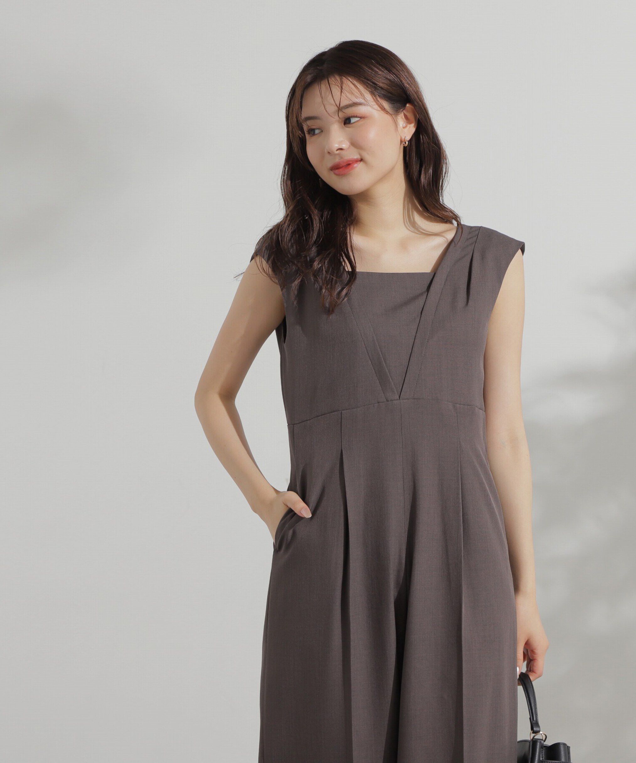 PROPORTION BODY DRESSING「レイヤード風ロンパース」|ワンピース|