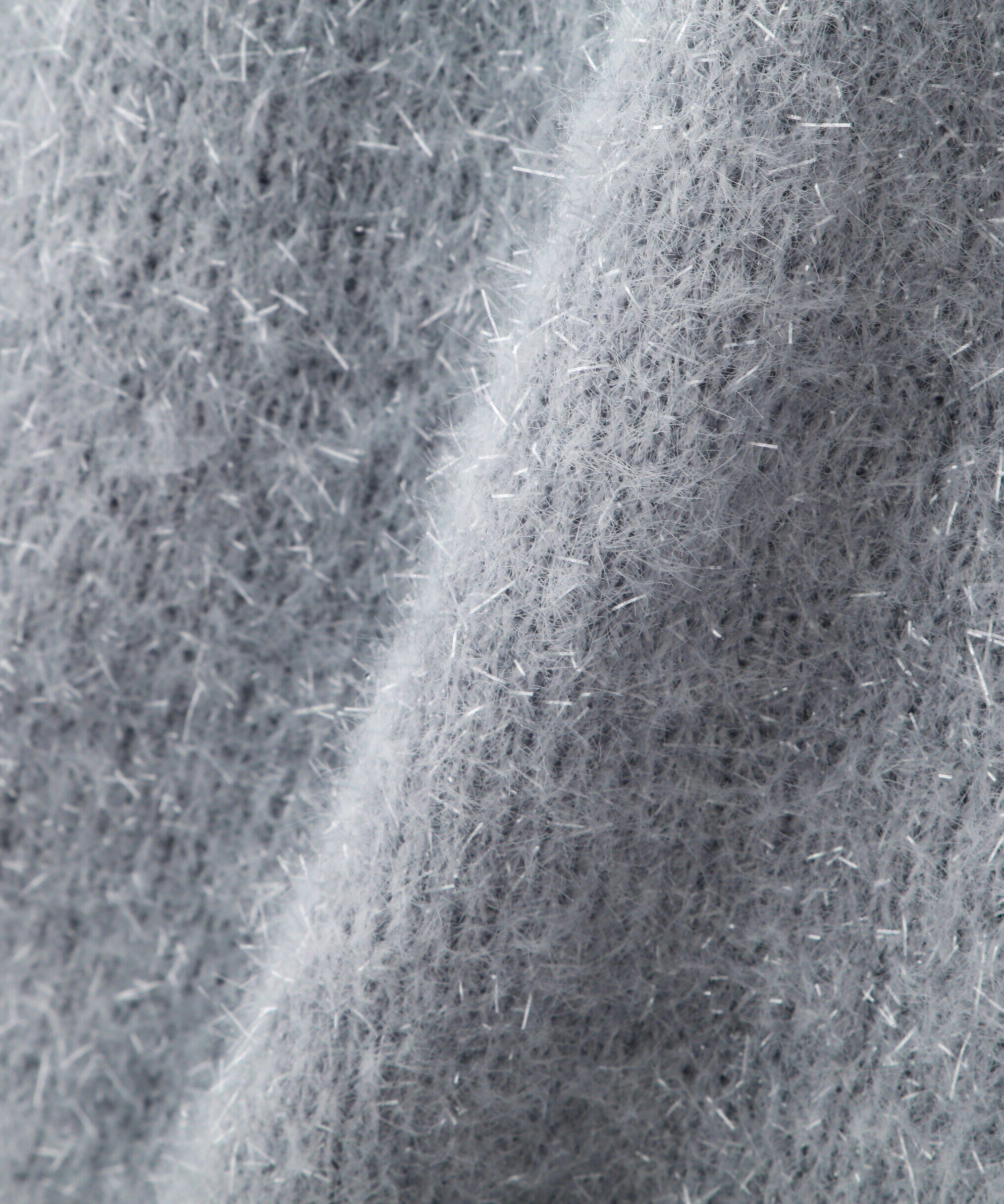 PROPORTION BODY DRESSING「シャイニーフェザーアンサンブルニット　WEB限定カラー：パープル24AW」|ニット・セーター|