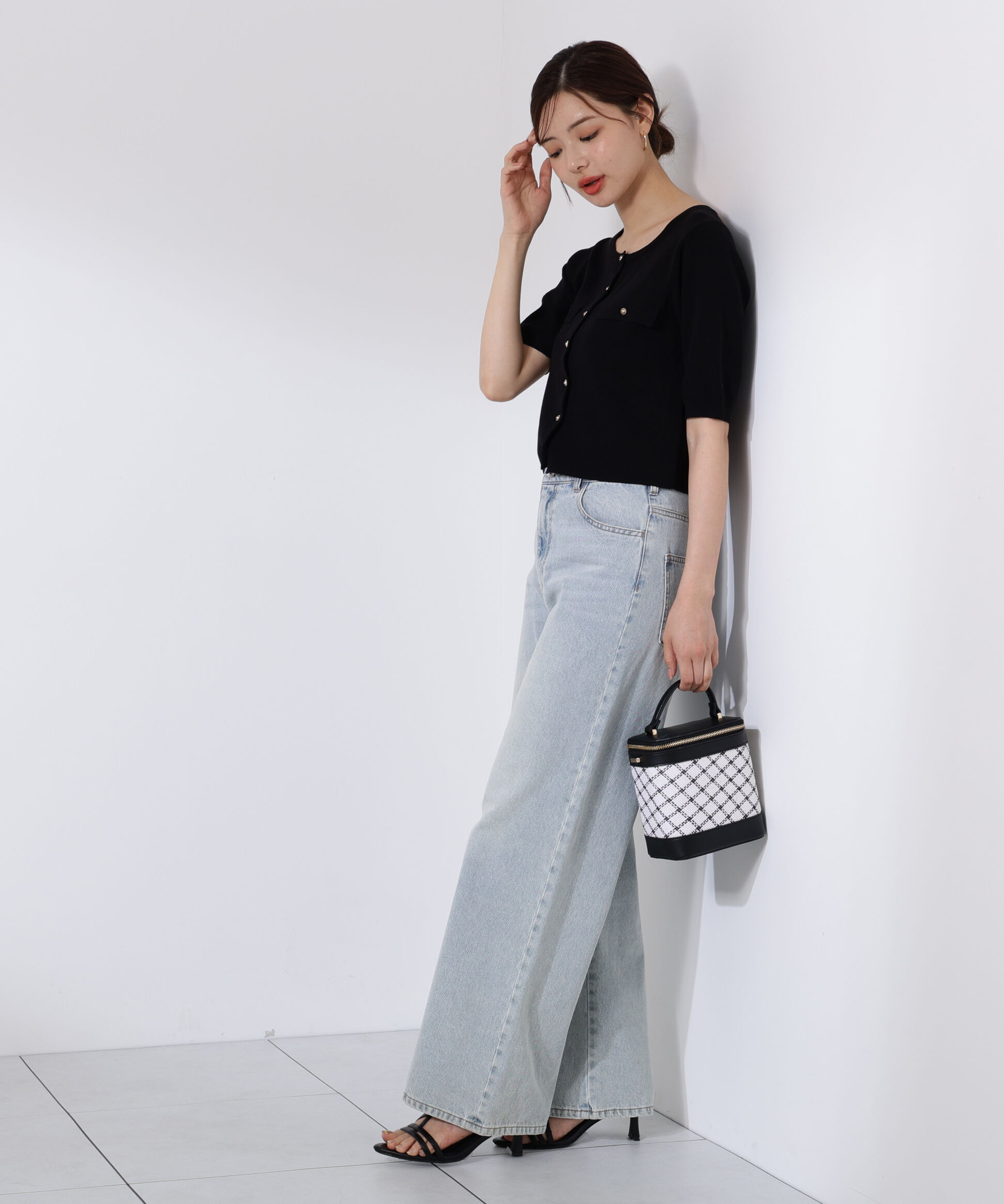 PROPORTION BODY DRESSING「ショート半袖カーディガン」|カーディガン|