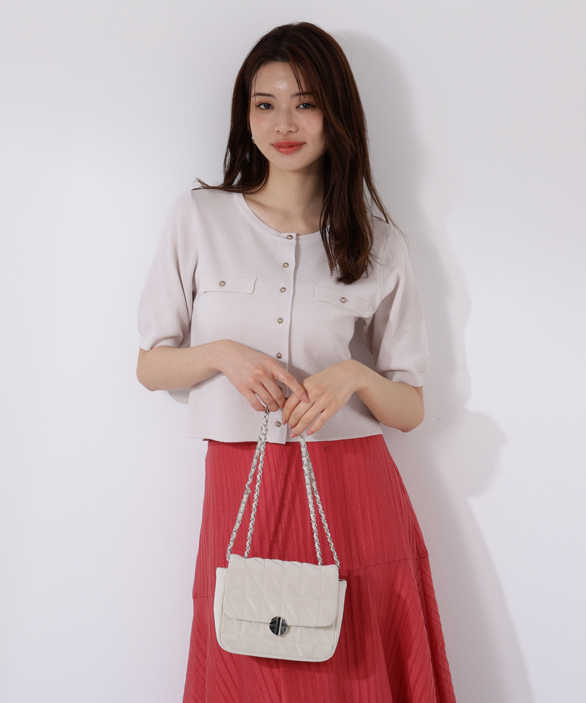 PROPORTION BODY DRESSING「ショート半袖カーディガン」|カーディガン|エクリュ2