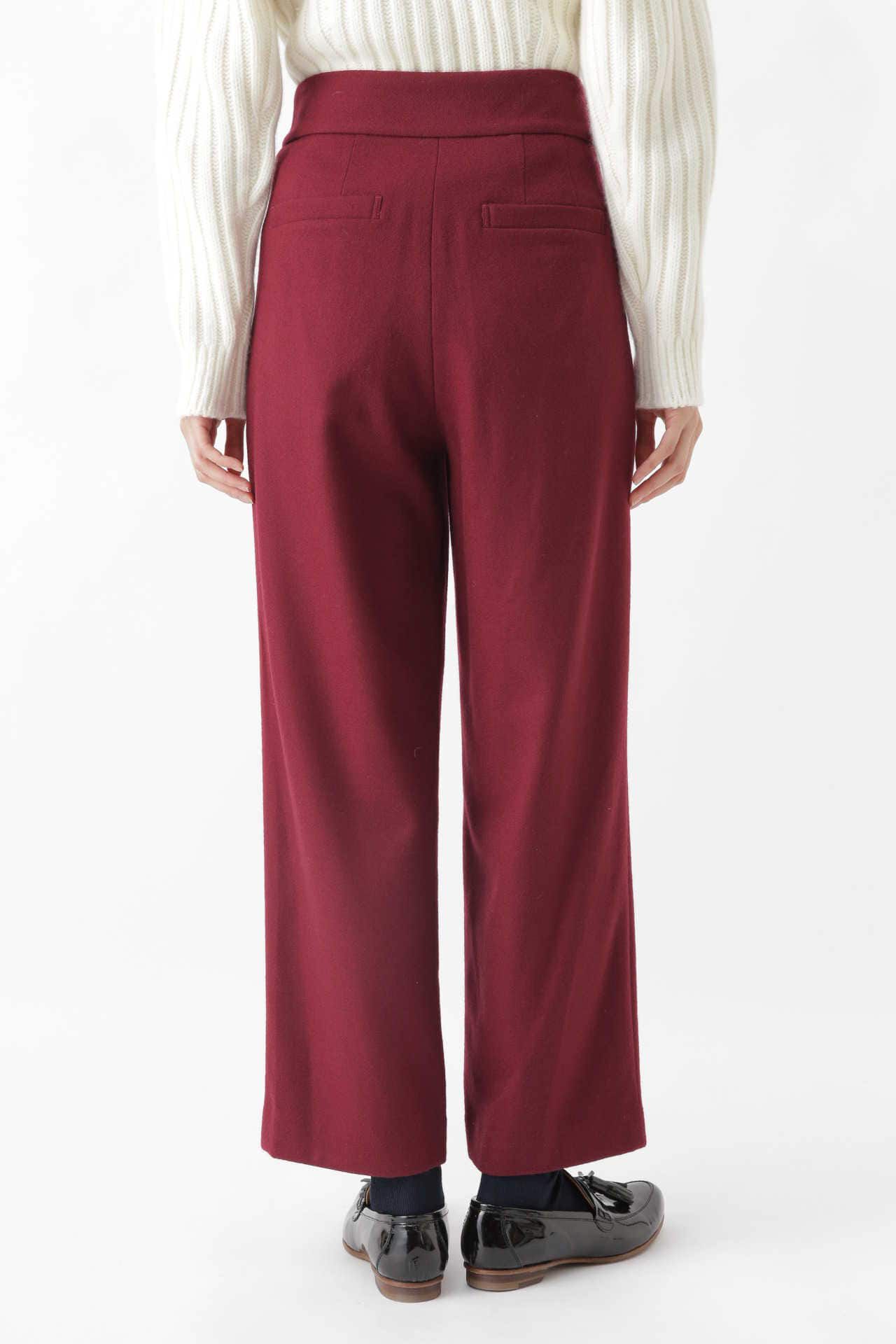  「ウールワイドテーパードパンツ」|その他|