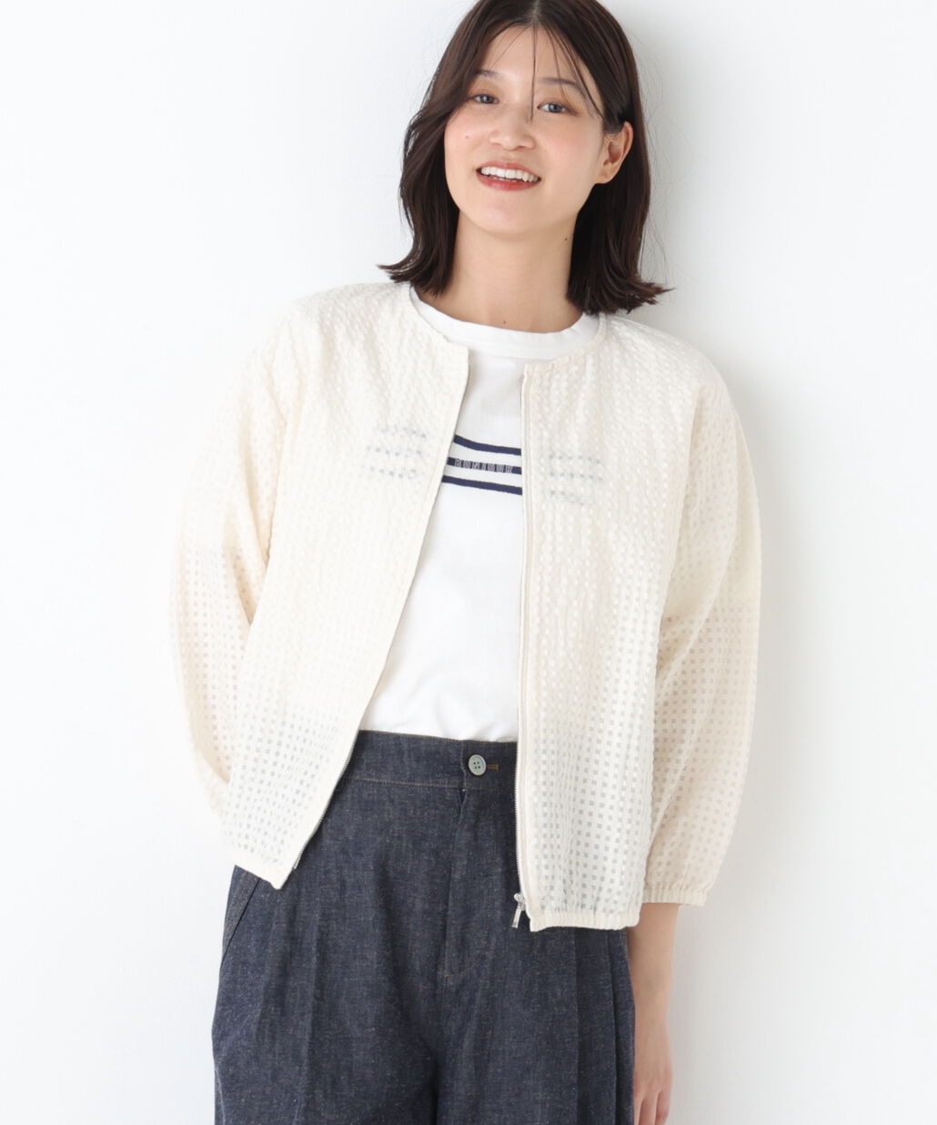  「◆ラッセルチェックレースジップブルゾン」|ブルゾン・スタジャン|