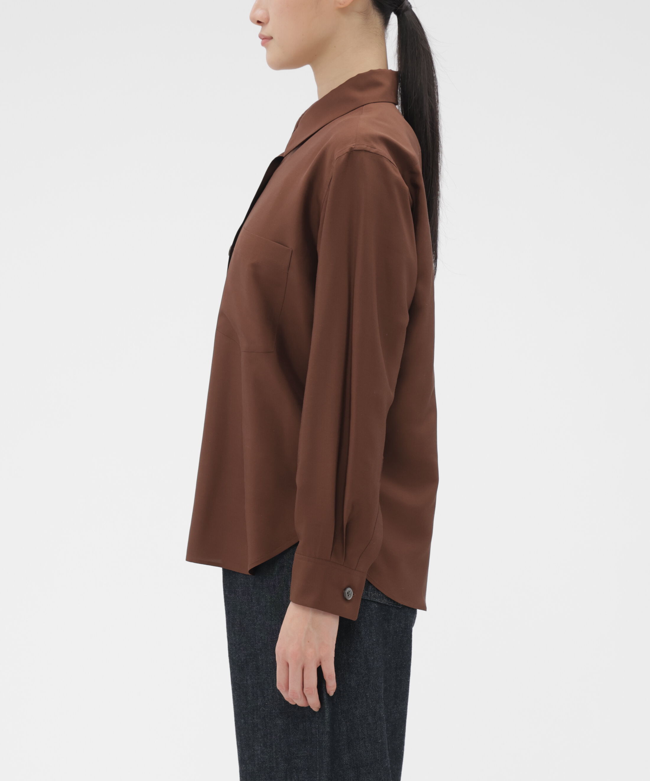  「MATT SILK SHIRT」|シャツ・ブラウス|