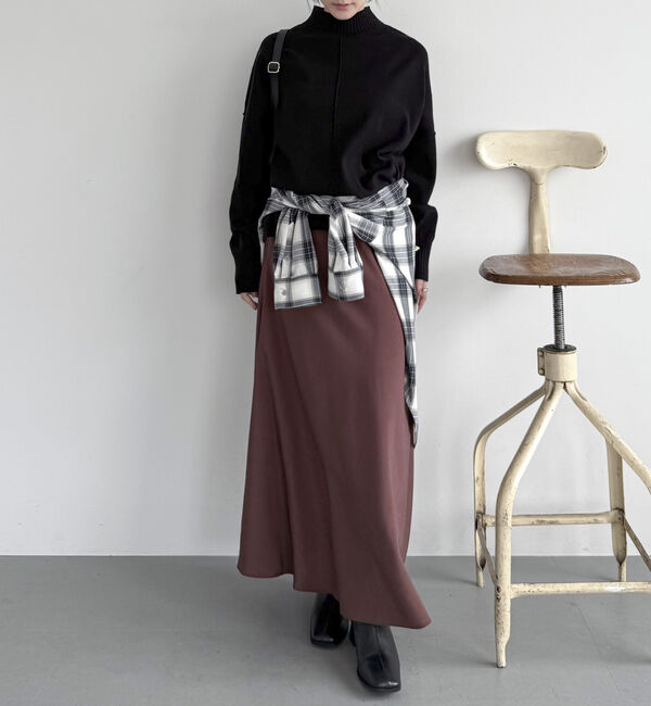 Doux archives「【抗ピリング・手洗い可】アウトリンキングニット」|ニット・セーター|