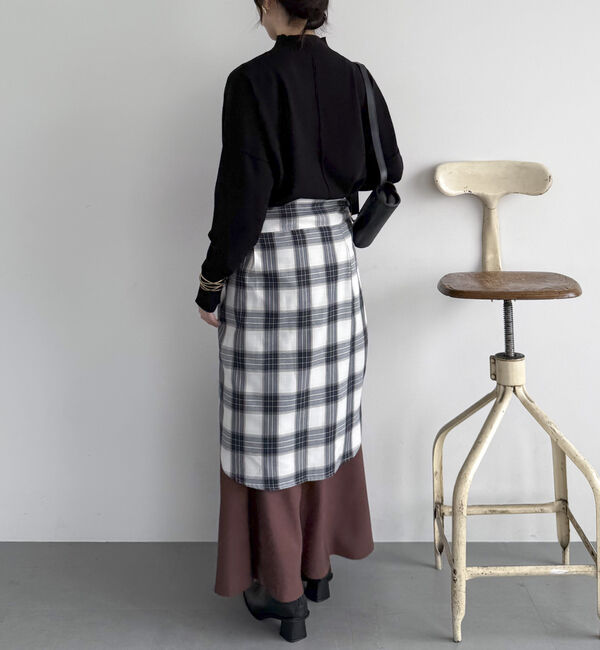 Doux archives「【抗ピリング・手洗い可】アウトリンキングニット」|ニット・セーター|