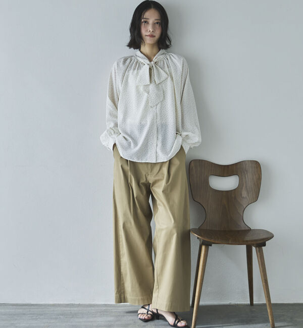 Doux archives「無地ドットボウタイブラウス」|シャツ・ブラウス|