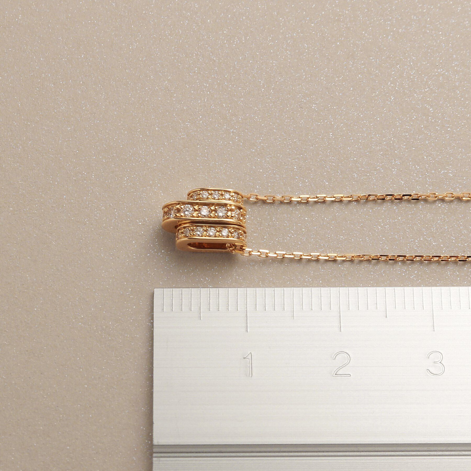 COCOSHNIK「K18ダイヤモンド ケーブルチェーンモチーフ ネックレス小」|ネックレス|