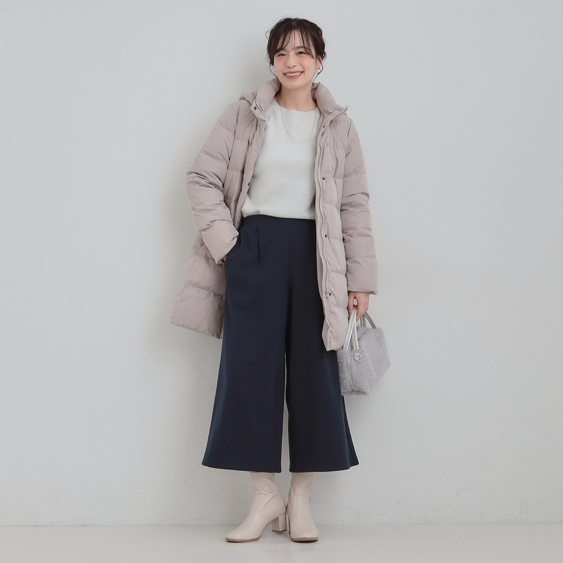 SHOO･LA･RUE「【洗濯機可/S-LL/あったか】体型カバーにも 裏起毛ガウチョパンツ」|その他|