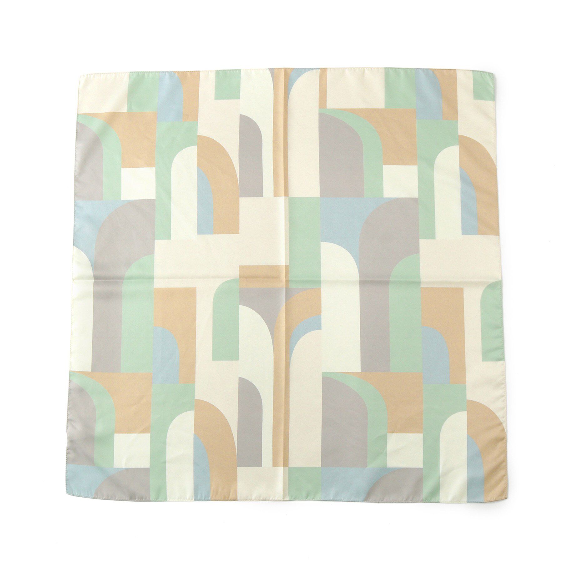 SHOO･LA･RUE「プリントスカーフ（65&times;65cm）」|バンダナ・スカーフ|ミントグリーン(42