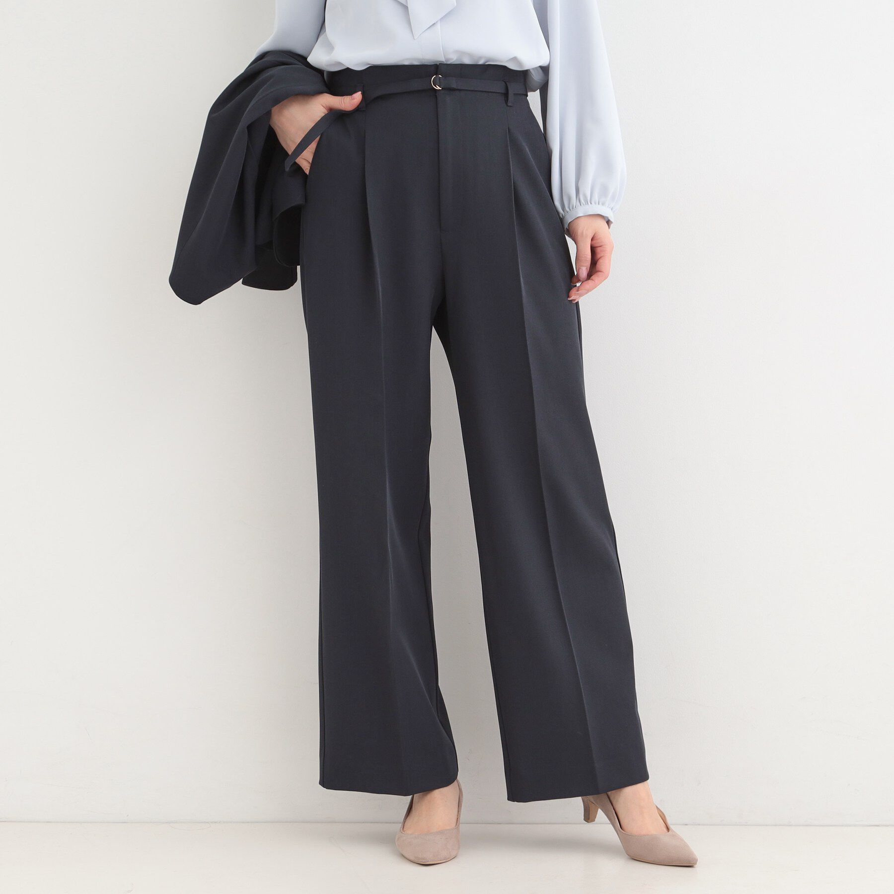 SHOO･LA･RUE「【多機能】ベルト付きワイドパンツ」|その他|