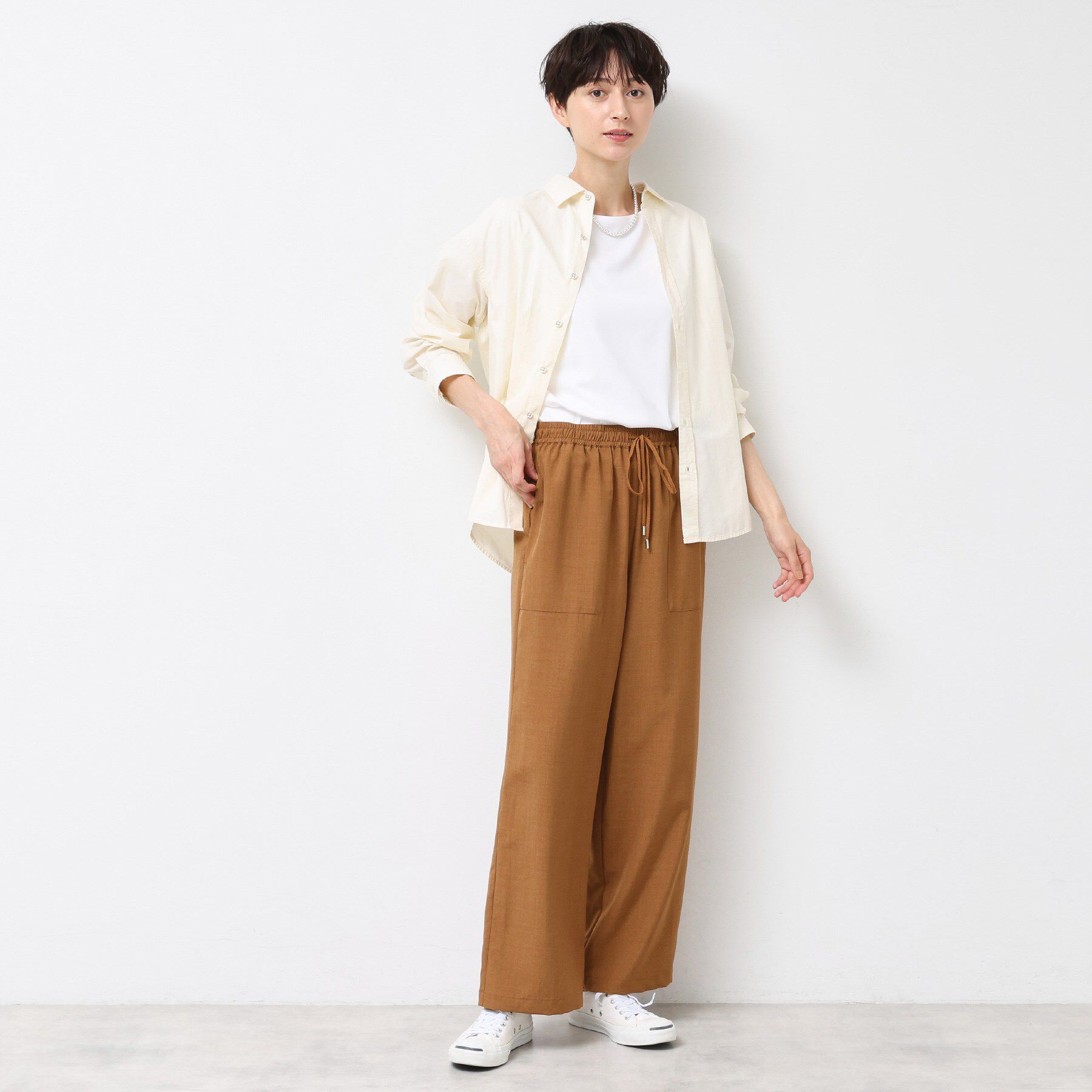 Dessin「【ウエストゴム・洗える】アウトポケットワイドパンツ（XS～L）」|その他|