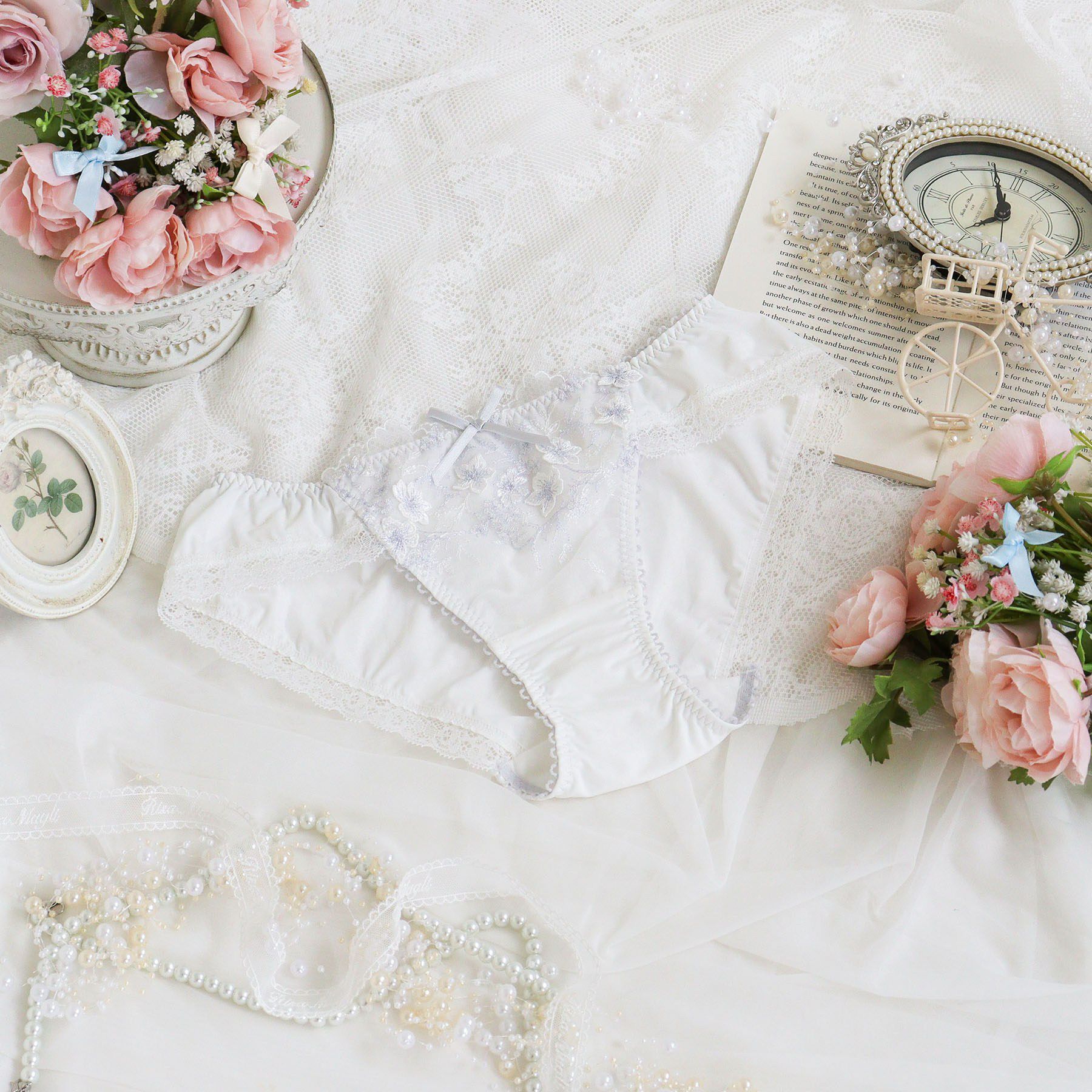 Risa Magli「フリート ノーマルショーツ」|インナー|ホワイト(001)