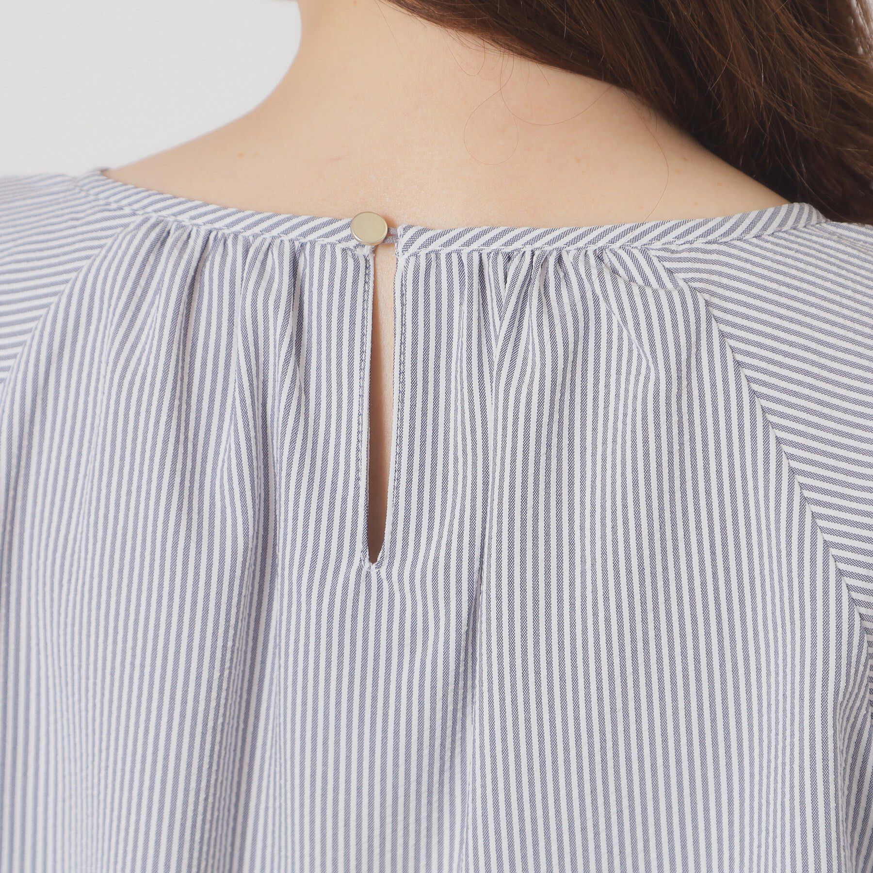 ITS&rsquo;DEMO「【清涼感／手洗い可】サッカーストライプブラウス」|シャツ・ブラウス|