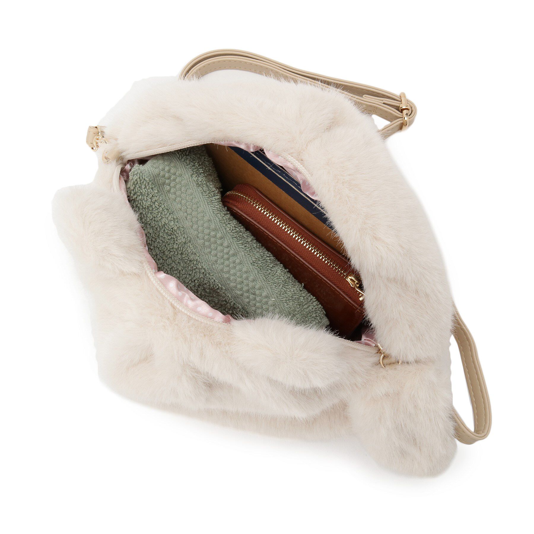 ITS&rsquo;DEMO「猫フェイクファーミニショルダー」|ショルダー・メッセンジャー|