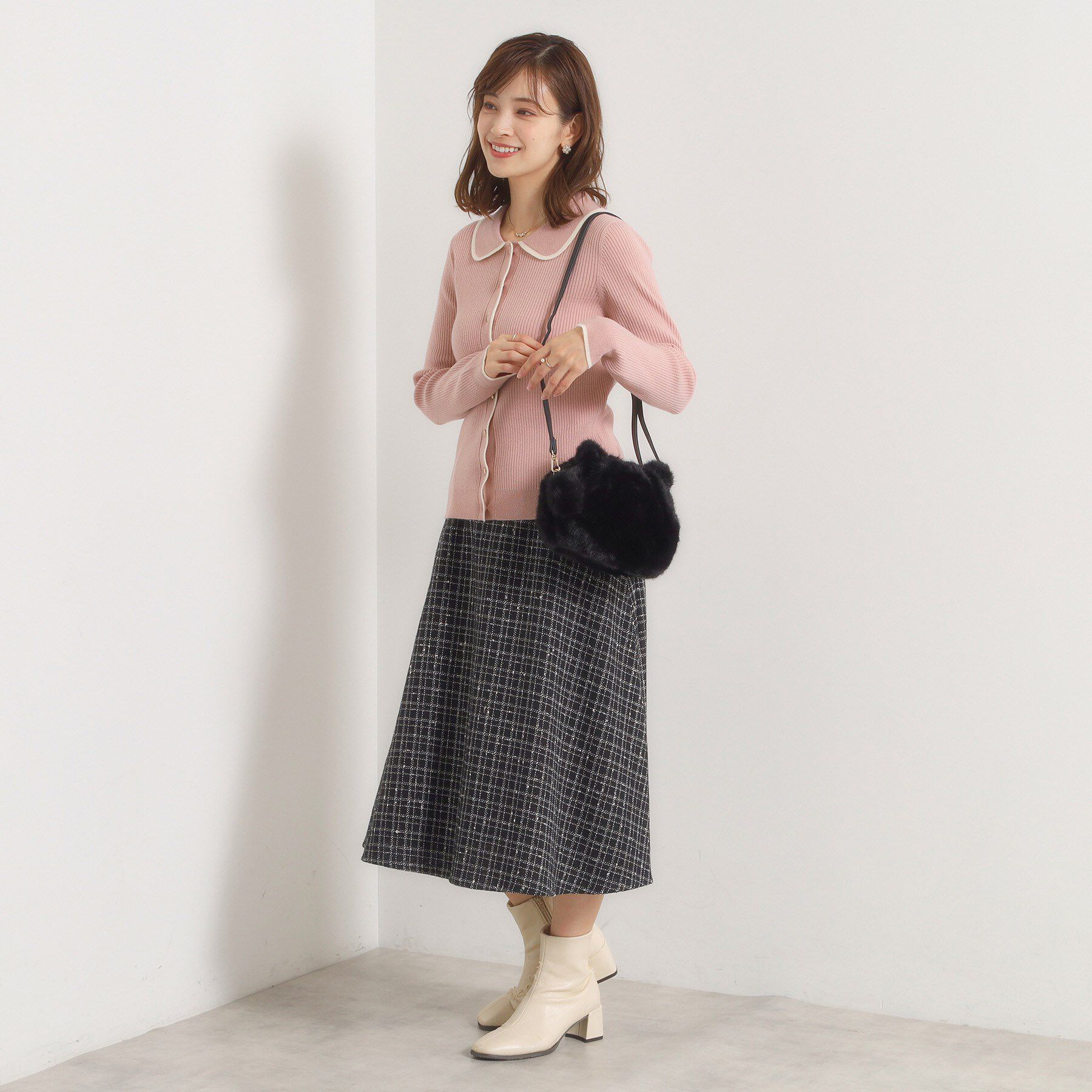 ITS&rsquo;DEMO「猫フェイクファーミニショルダー」|ショルダー・メッセンジャー|