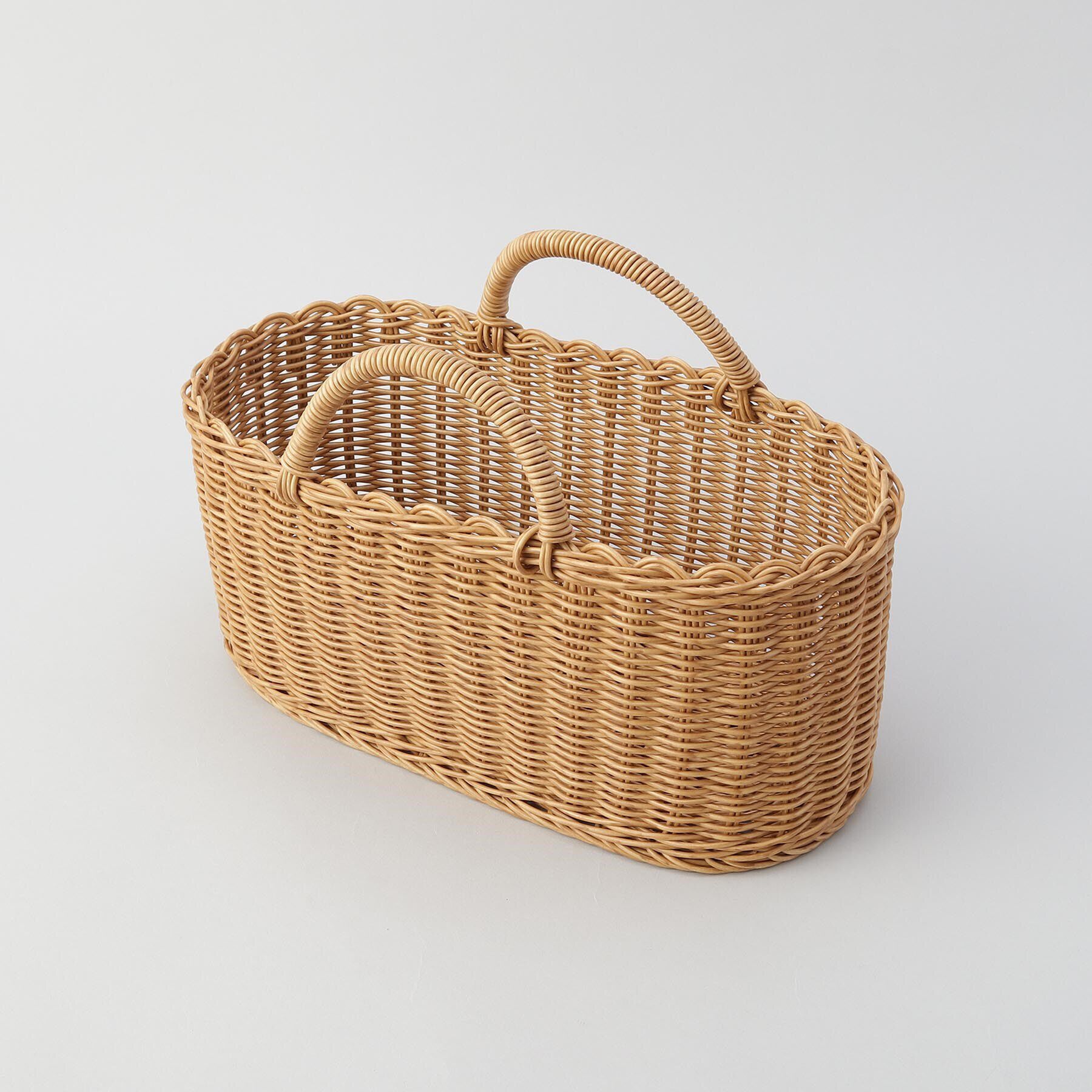 212 KITCHEN STORE「ナイール オーバルハンドルバスケット Ｌ」|食器・キッチングッズ|