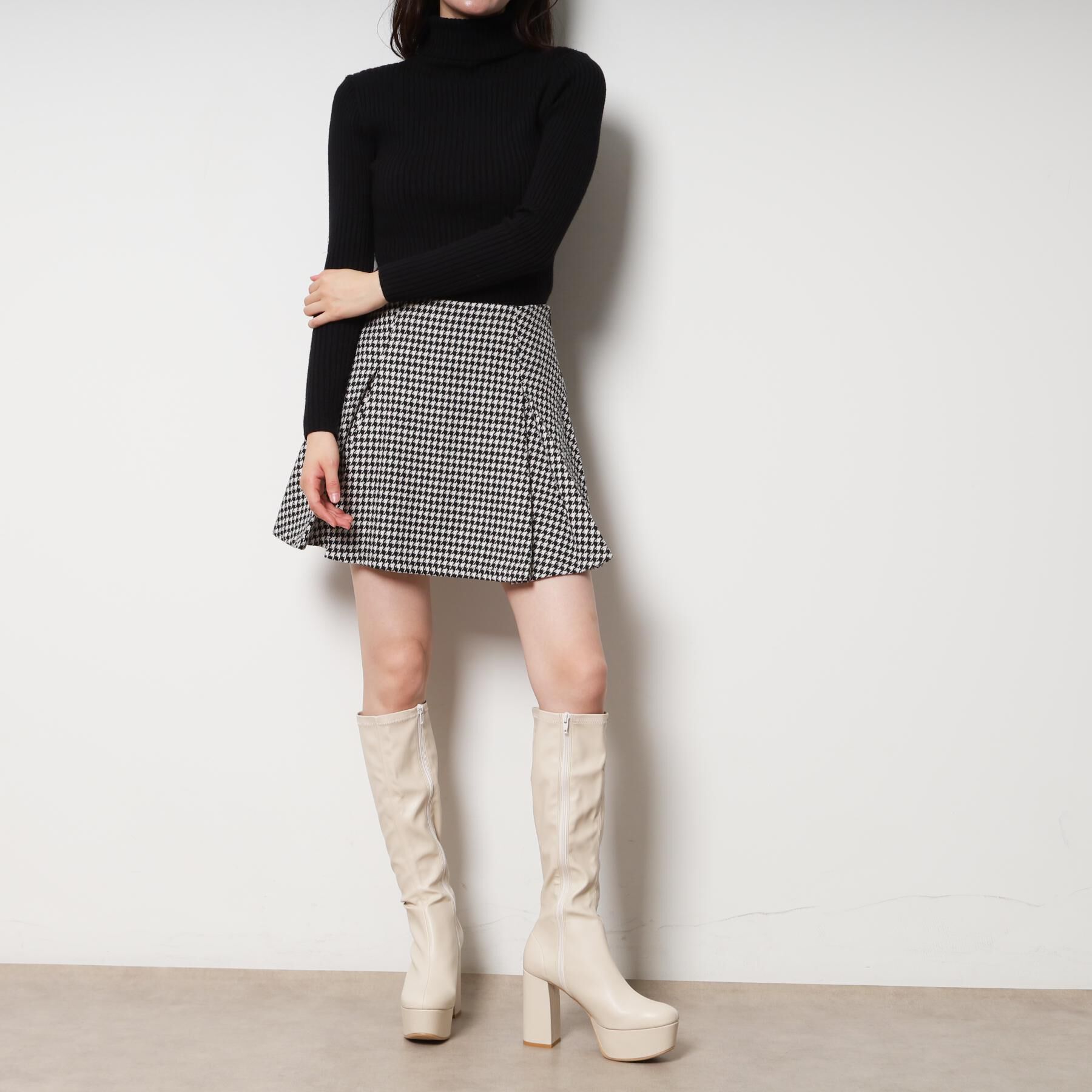 ESPERANZA「【ラク盛り／ロングブーツ】リピーター続出／脚長美脚　厚底ロングブーツ」|ショートブーツ|