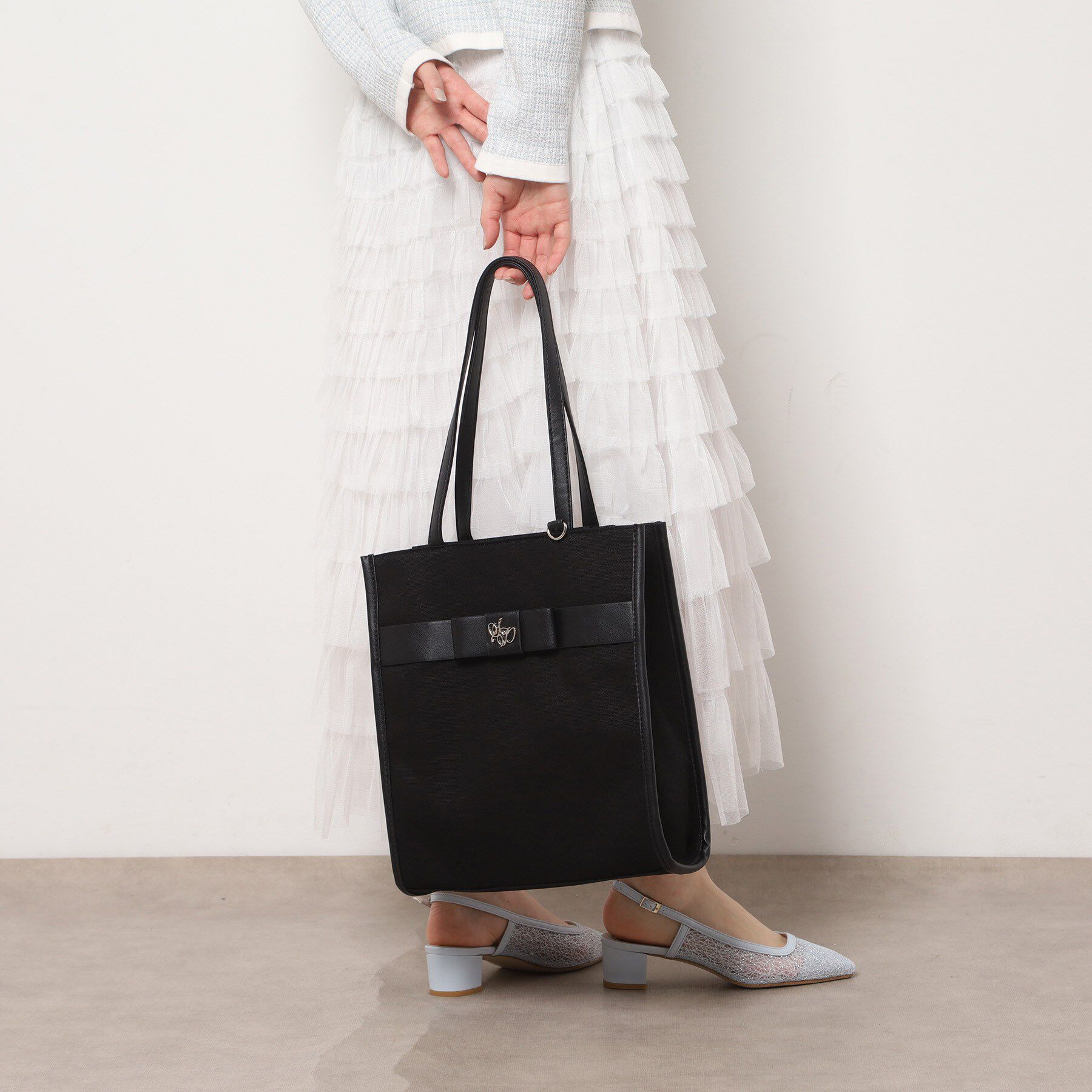 Ober Tashe「【新生活・新学期】フロントプレート使い縦型トート」|トートバッグ|