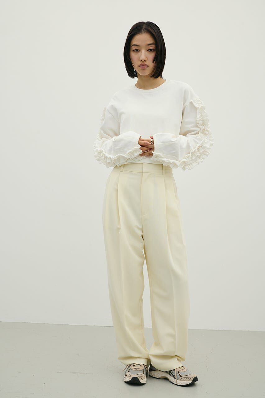 STYLEMIXER「フリルスリーブカットトップ」|Tシャツ・カットソー|